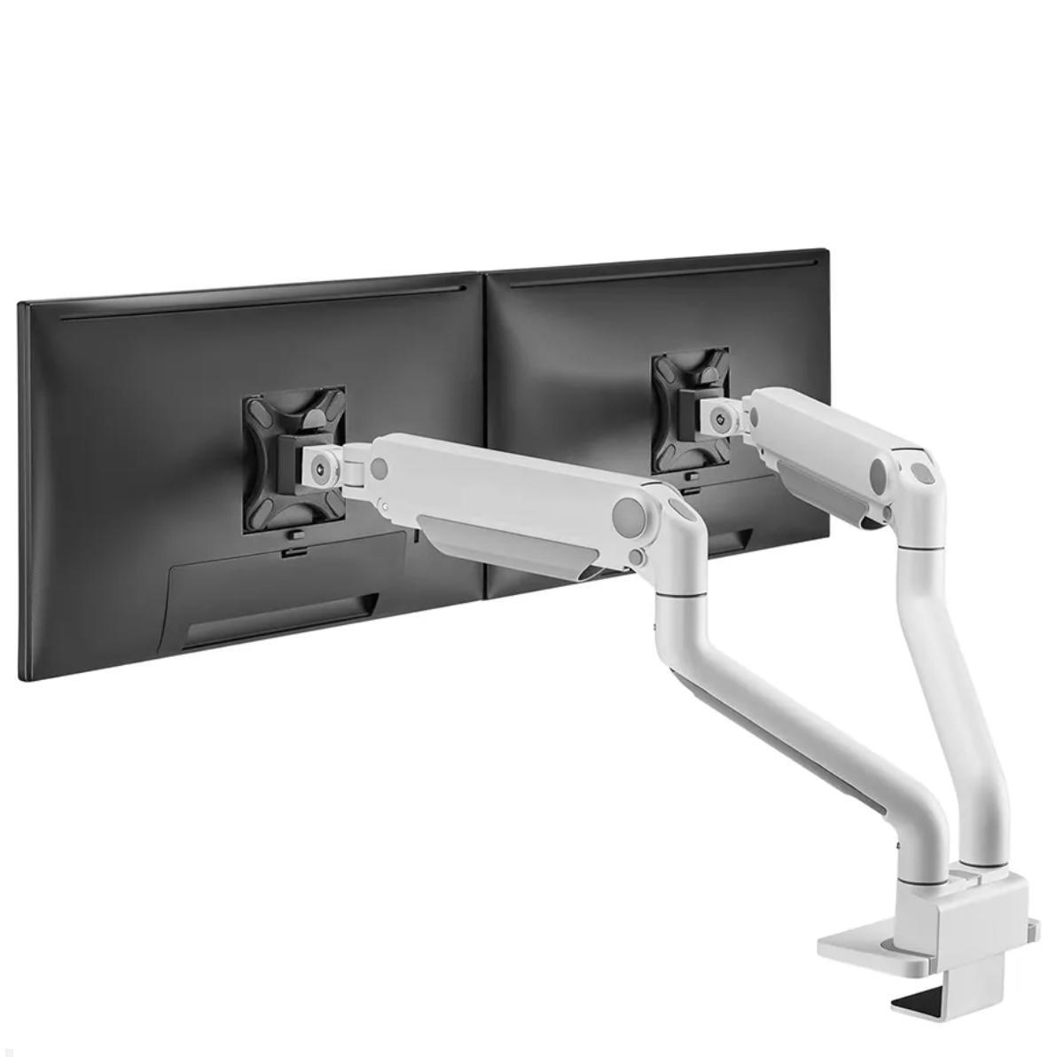 Neomounts DS70S-950WH2 Monitorhalterung für 2 Monitore bis 35 Zoll, weiß, Rückseite Neomounts DS70S-950WH2 Monitorhalterung für 2 Monitore bis 35 Zoll, weiß, Rückseite