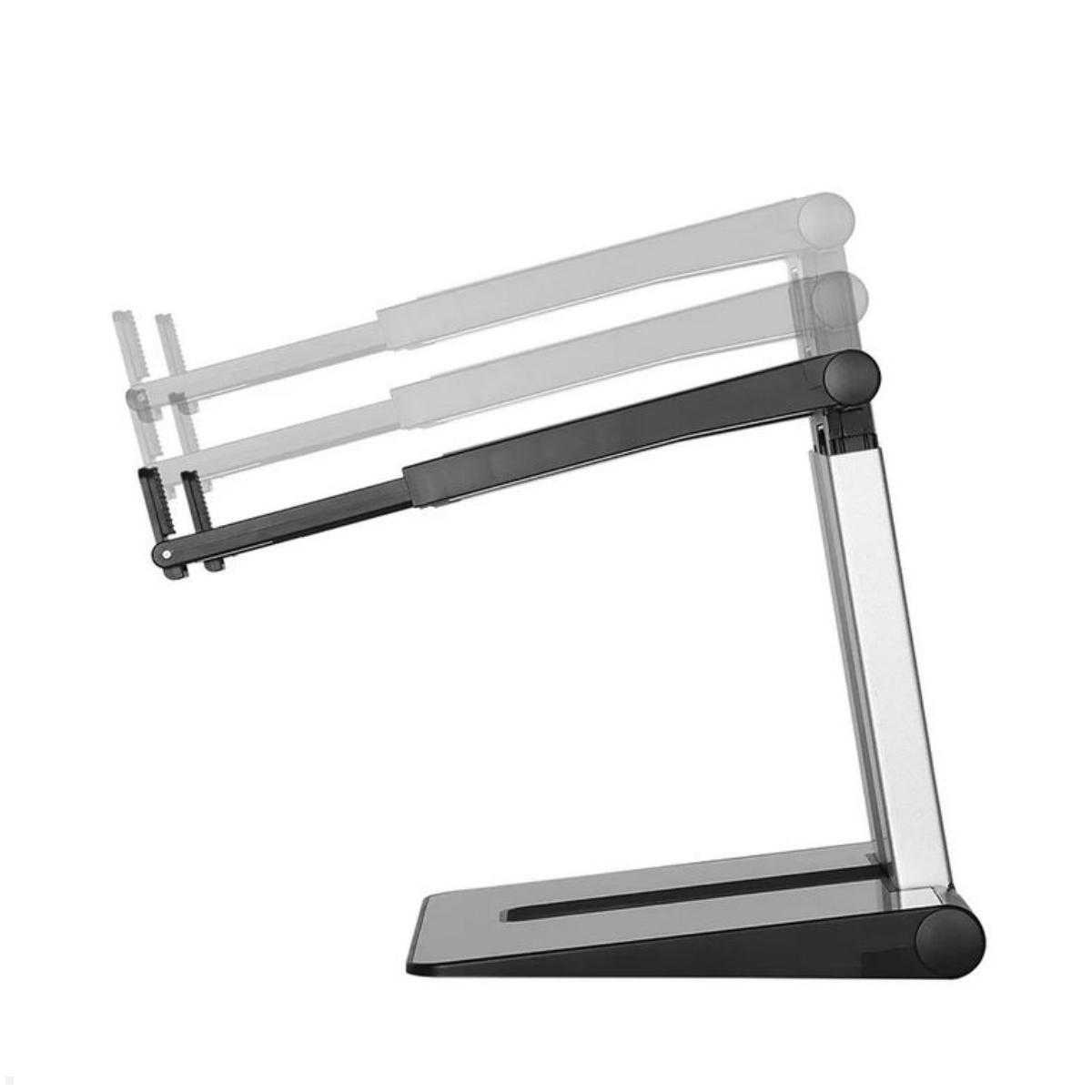 Neomounts NSLS200 höhenverstellbarer Laptopständer bis 17 Zoll, faltbar Seitenansicht  Neomounts NSLS200 höhenverstellbarer Laptopständer bis 17 Zoll, faltbar Seitenansicht