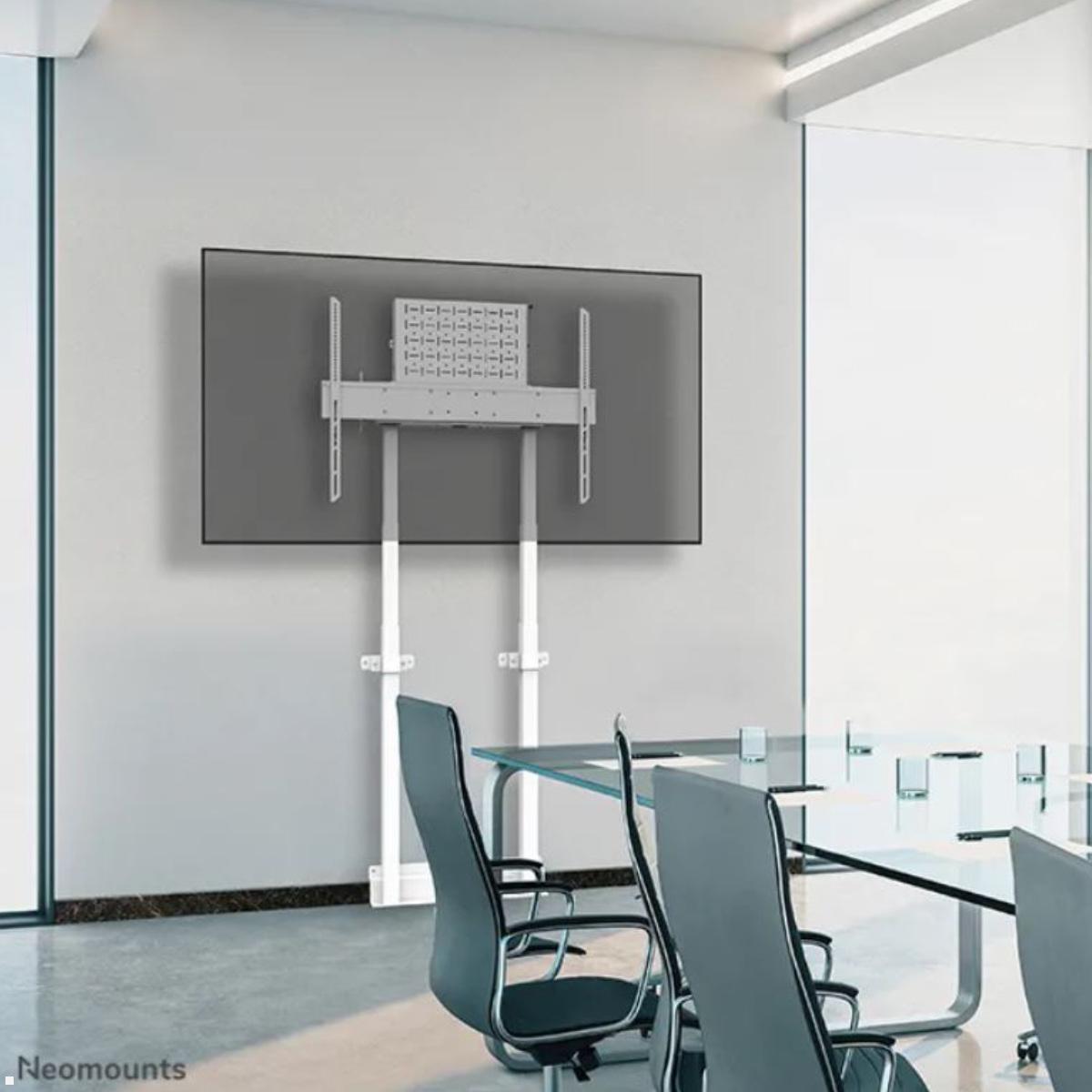 Neomounts WL55-875WH1 elektrischer TV Boden Wandhalter bis 100 Zoll, weiß Anwendung Meetingraum Neomounts WL55-875WH1 elektrischer TV Boden Wandhalter bis 100 Zoll, weiß Anwendung Meetingraum