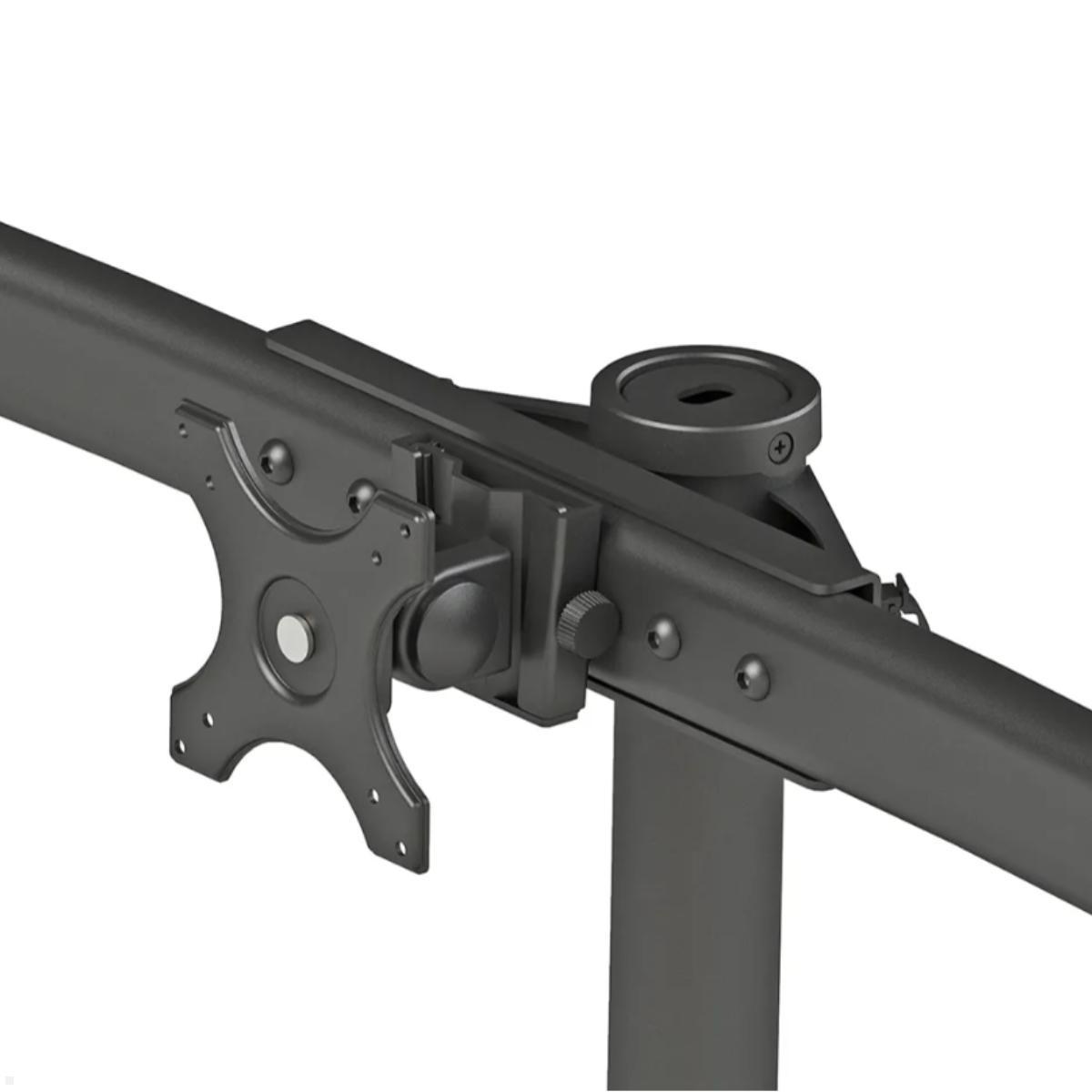 Neomounts FPMA-D700D3 3-fach Tischhalterung mit Klemme, Detailansicht Neomounts FPMA-D700D3 3-fach Tischhalterung mit Klemme, Detailansicht