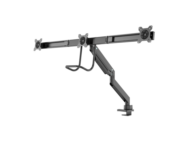 NewStar NM-D775DX3 3-fach Monitor Tischhalterung 17-27 Zoll, schwarz inkl. Griff NewStar NM-D775DX3 3-fach Monitor Tischhalterung 17-27 Zoll, schwarz inkl. Griff