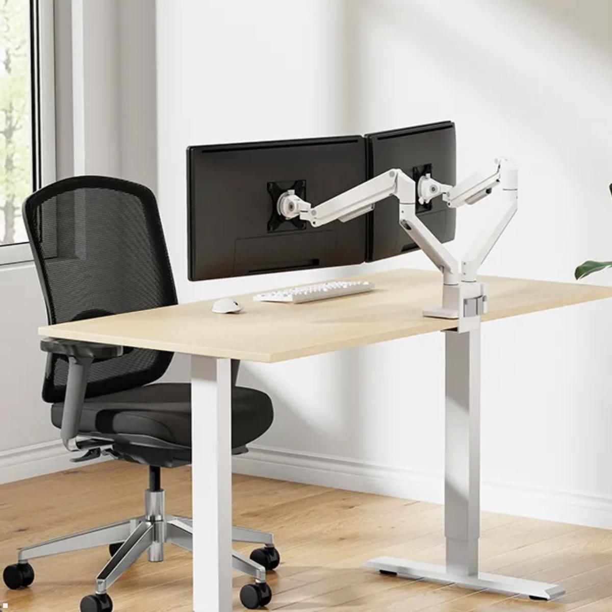 Neomounts DS70-250WH2 Monitorhalter für 2 Monitore, weiß Anwendung Neomounts DS70-250WH2 Monitorhalter für 2 Monitore, weiß Anwendung