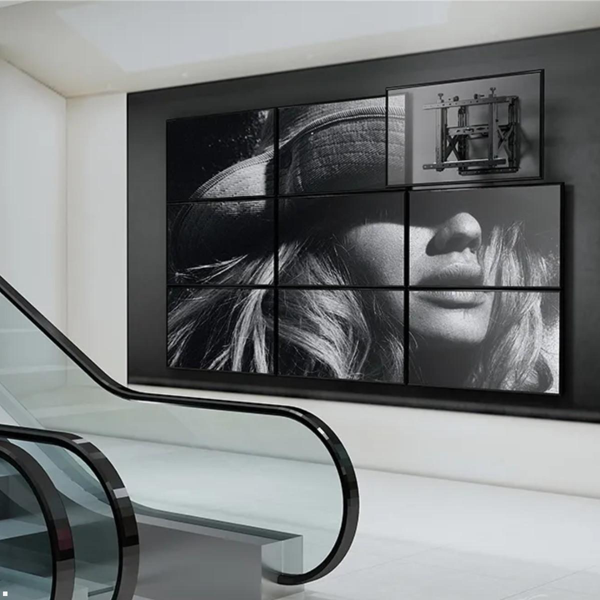 Videowall TV Wandhalterung, Neomounts WL95-900BL16, Anwendung Einkaufszentrum