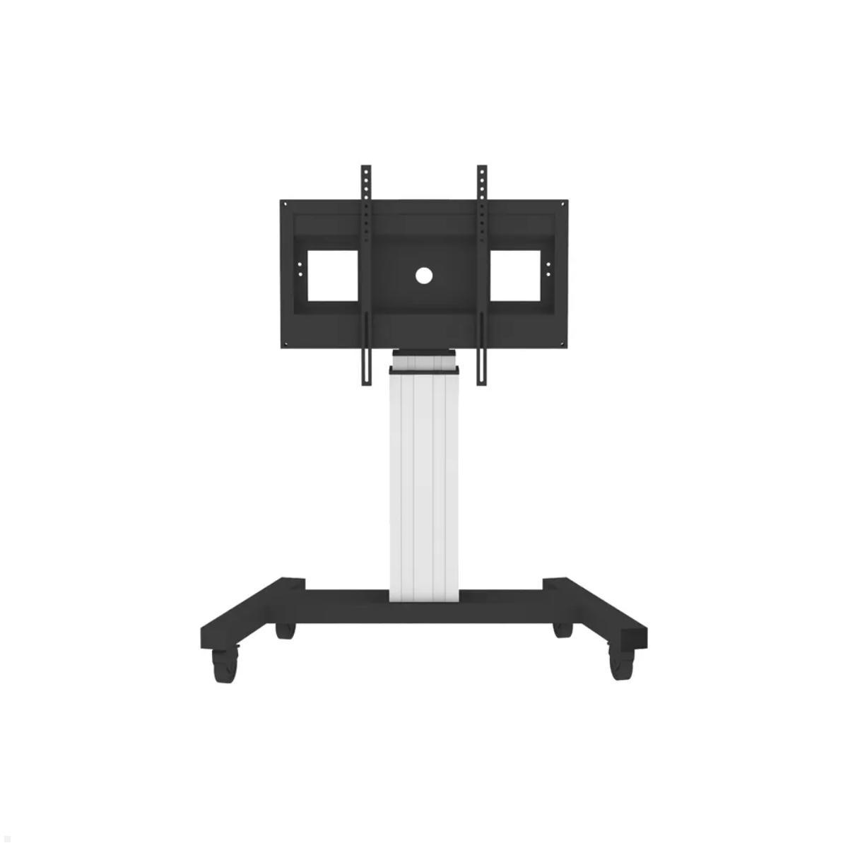 Neomounts PLASMA-M2500SILVER mobiler Flatscreen Bodenständer bis 100 Zoll, silber, Front eingefahren Neomounts PLASMA-M2500SILVER mobiler Flatscreen Bodenständer bis 100 Zoll, silber, Front eingefahren