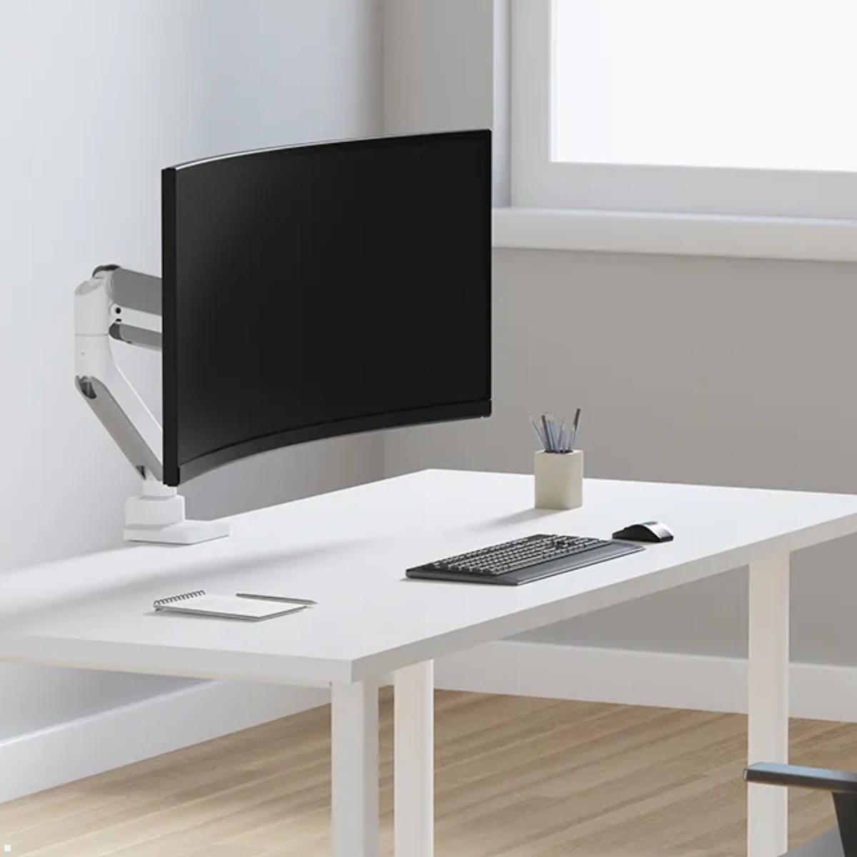 Neomounts DS70PLUS-450WH1 Curved Ultra-Wide Monitor Tischhalter bis 49 Zoll, weiß Anwendung Büro Neomounts DS70PLUS-450WH1 Curved Ultra-Wide Monitor Tischhalter bis 49 Zoll, weiß Anwendung Büro
