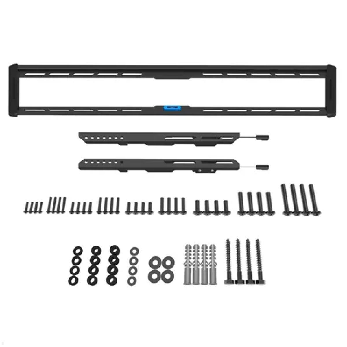 Flache TV Wandhalterung, Neomounts WL30-550BL18, schwarz, Lieferumfang Flache TV Wandhalterung, Neomounts WL30-550BL18, schwarz, Lieferumfang
