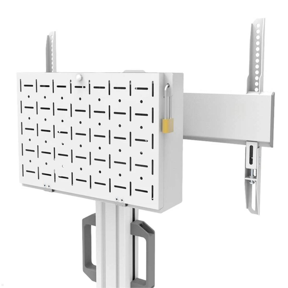 Neomounts FL50S-825WH1 mobiler TV Bodenständer 37 - 75 Zoll, weiß Detail Ablage- / Kabelbox Neomounts FL50S-825WH1 mobiler TV Bodenständer 37 - 75 Zoll, weiß Detail Ablage- / Kabelbox
