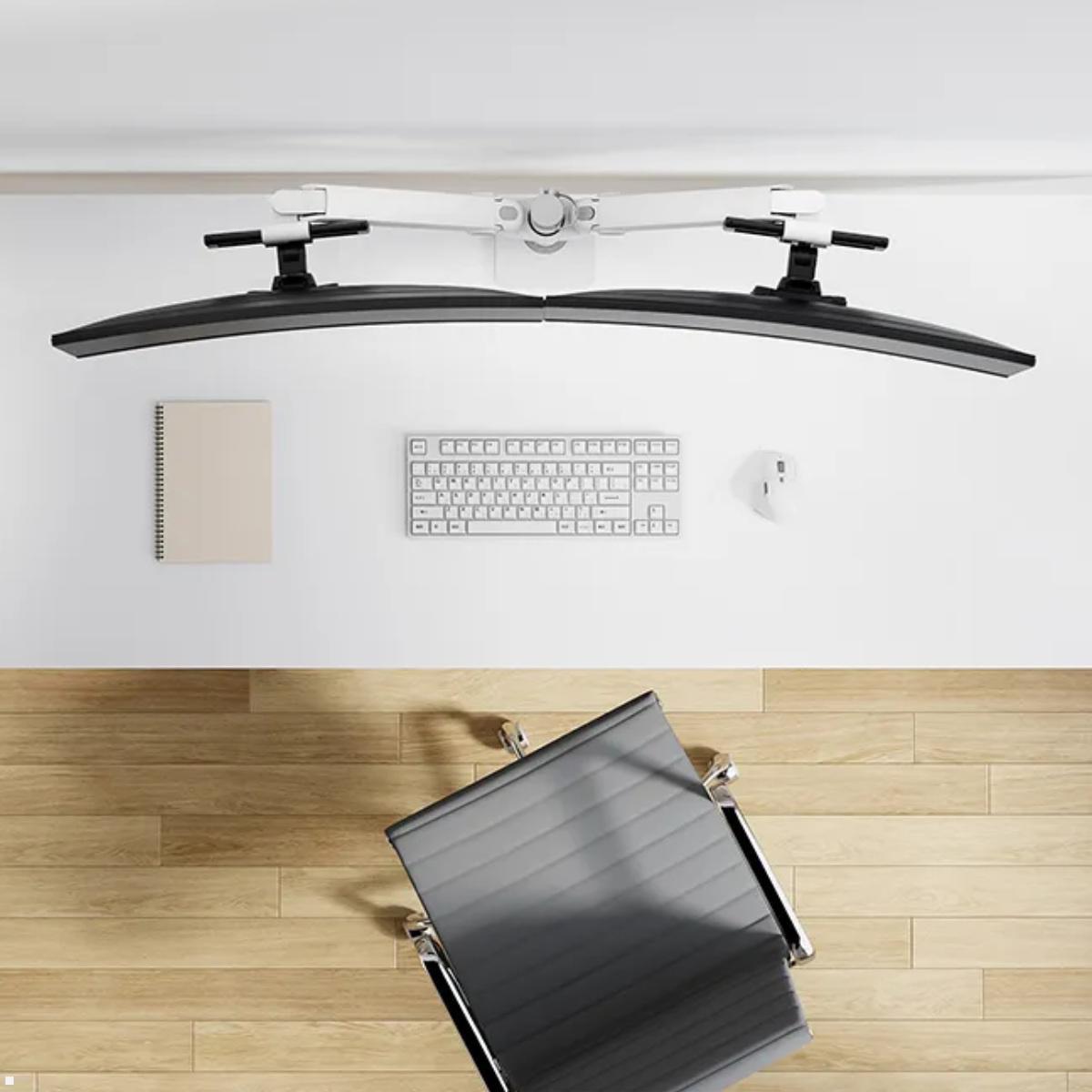 Neomounts NEXT One SL DS65S-950WH2 Tischhalterung 2 Monitore 24-34 Zoll, weiß Anwendung Curved Neomounts NEXT One SL DS65S-950WH2 Tischhalterung 2 Monitore 24-34 Zoll, weiß Anwendung Curved