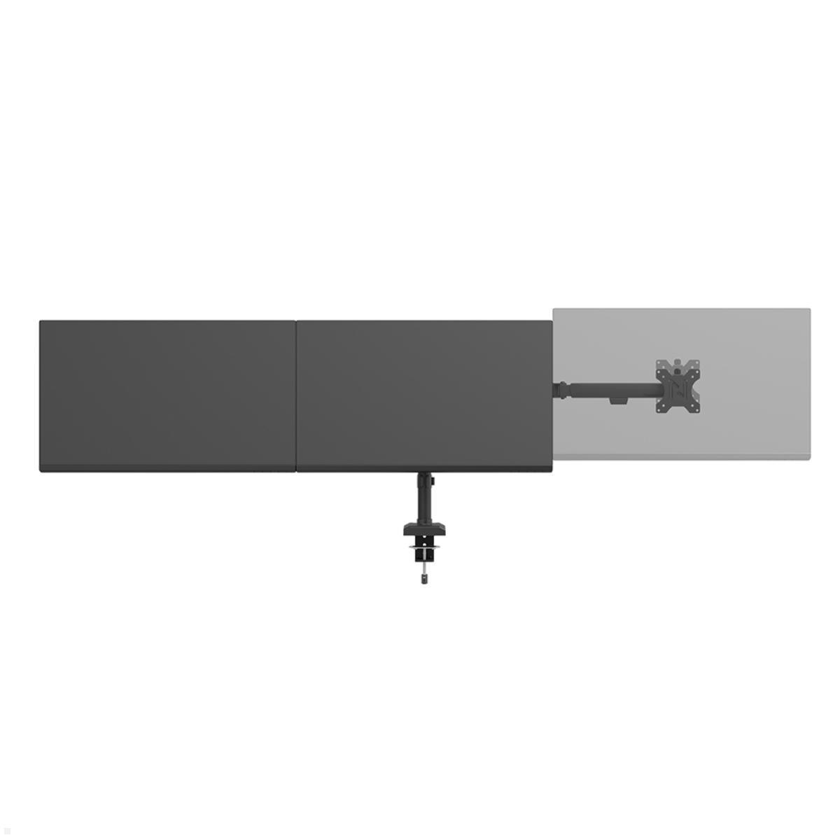 Neomounts NERO DS60-600BL3 3-fach Monitor Tischhalterung, schwarzhöhenverstellbar