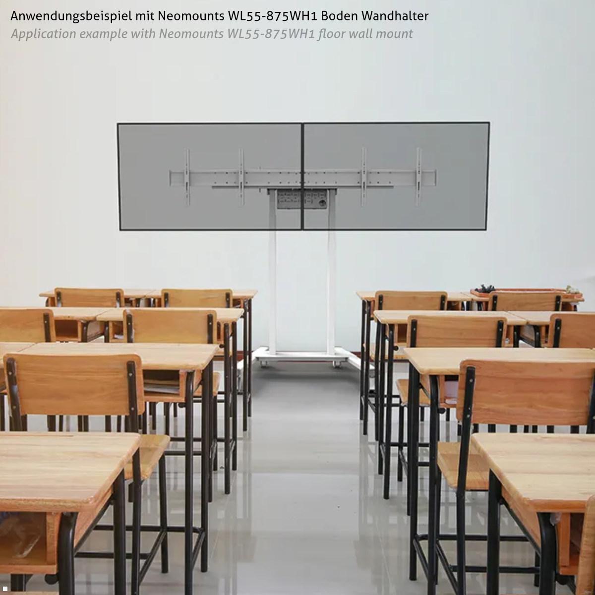 Neomounts ADM-875WH2 Zubehör VESA Adapter für Monitorhalter auf 2 Monitore, weiß Anwendung Schule Neomounts ADM-875WH2 Zubehör VESA Adapter für Monitorhalter auf 2 Monitore, weiß Anwendung Schule
