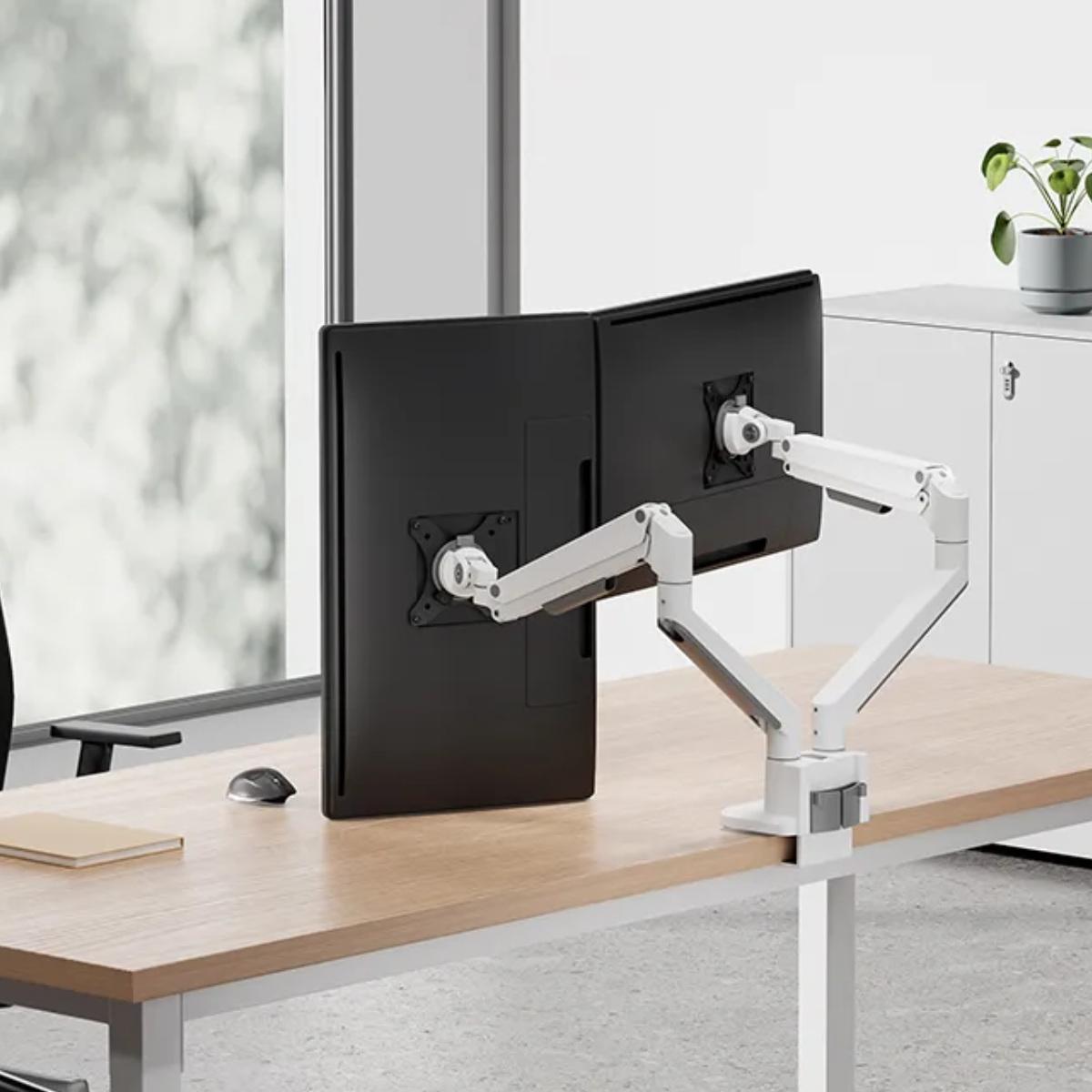 Neomounts DS70-250WH2 Monitorhalter für 2 Monitore, weiß Arbeitsplatzorganisation Neomounts DS70-250WH2 Monitorhalter für 2 Monitore, weiß Arbeitsplatzorganisation