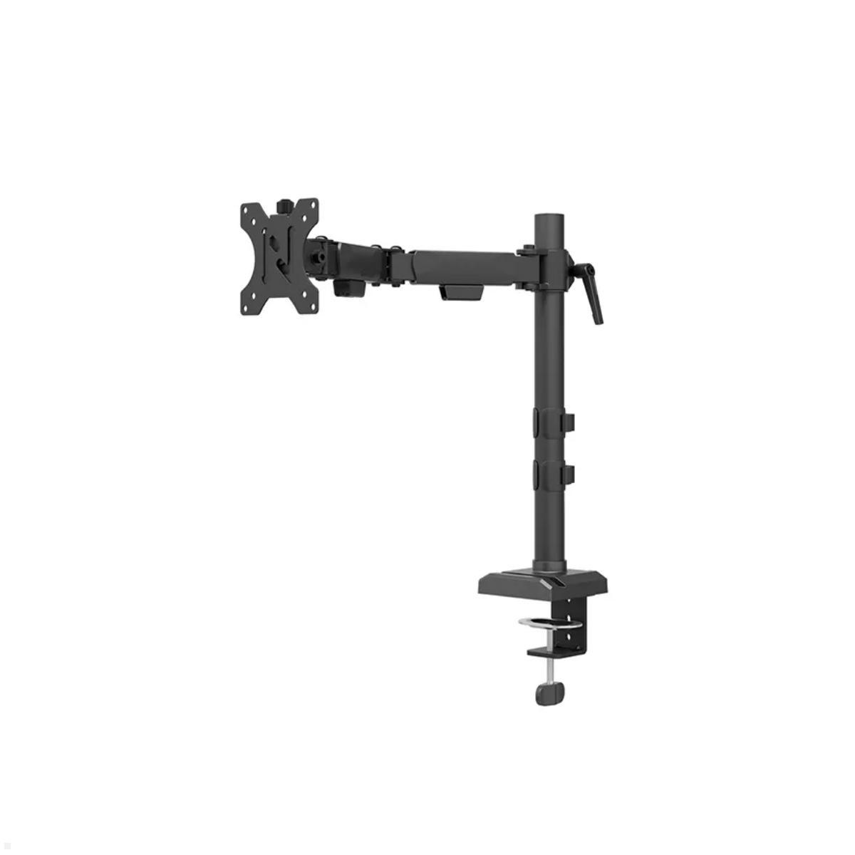 Neomounts NERO DS60-600BL1 Monitor Tischhalterung 10-32 Zoll, seitliche Ansicht