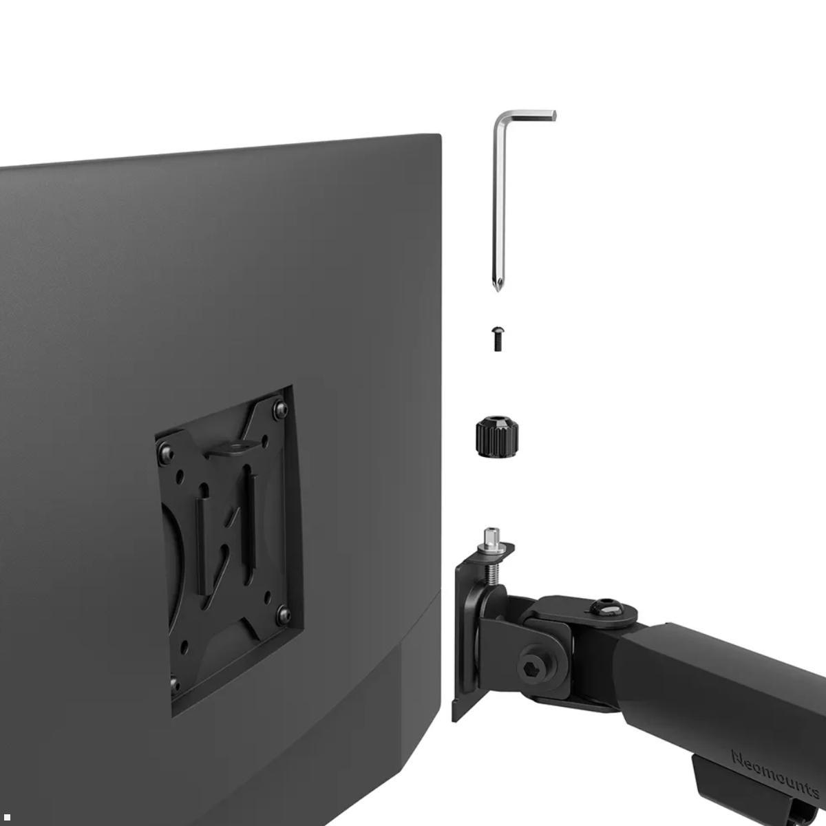 Neomounts NERO DS60-600BL1 Monitor Tischhalterung 10-32 Zoll, Quick Release