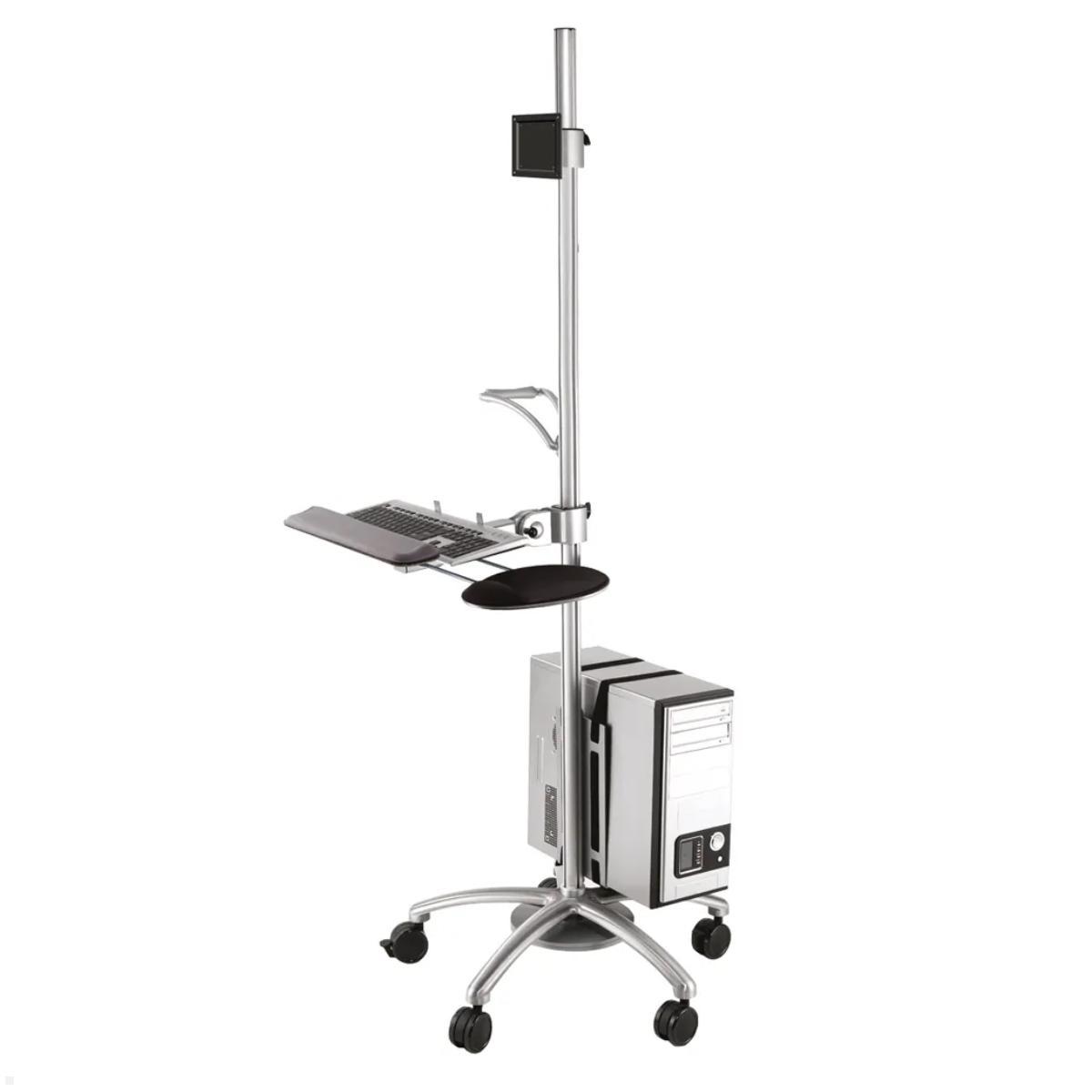 Neomounts FPMA-MOBILE1800 mobile Arbeitsstation, silber, Monitorhalterung Neomounts FPMA-MOBILE1800 mobile Arbeitsstation, silber, Monitorhalterung