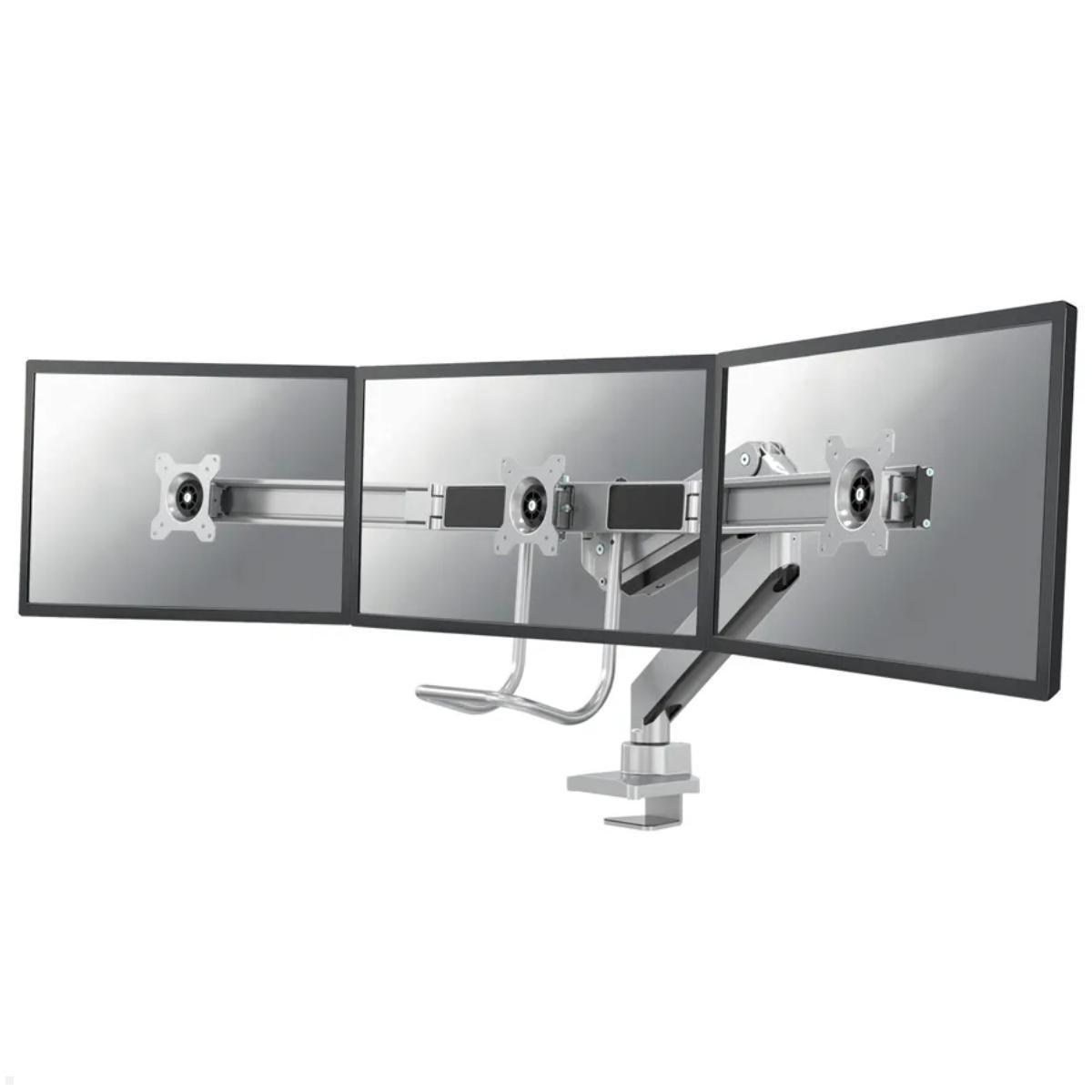 Neomounts NM-D775DX3SILVER Monitorhalterung für 3 Monitore 17-27 Zoll, silber Neomounts NM-D775DX3SILVER Monitorhalterung für 3 Monitore 17-27 Zoll, silber