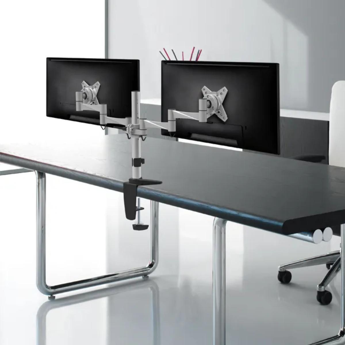 Neomounts FPMA-D1330DSILVER duale Monitorhalterung, Rückansicht Neomounts FPMA-D1330DSILVER duale Monitorhalterung, Rückansicht