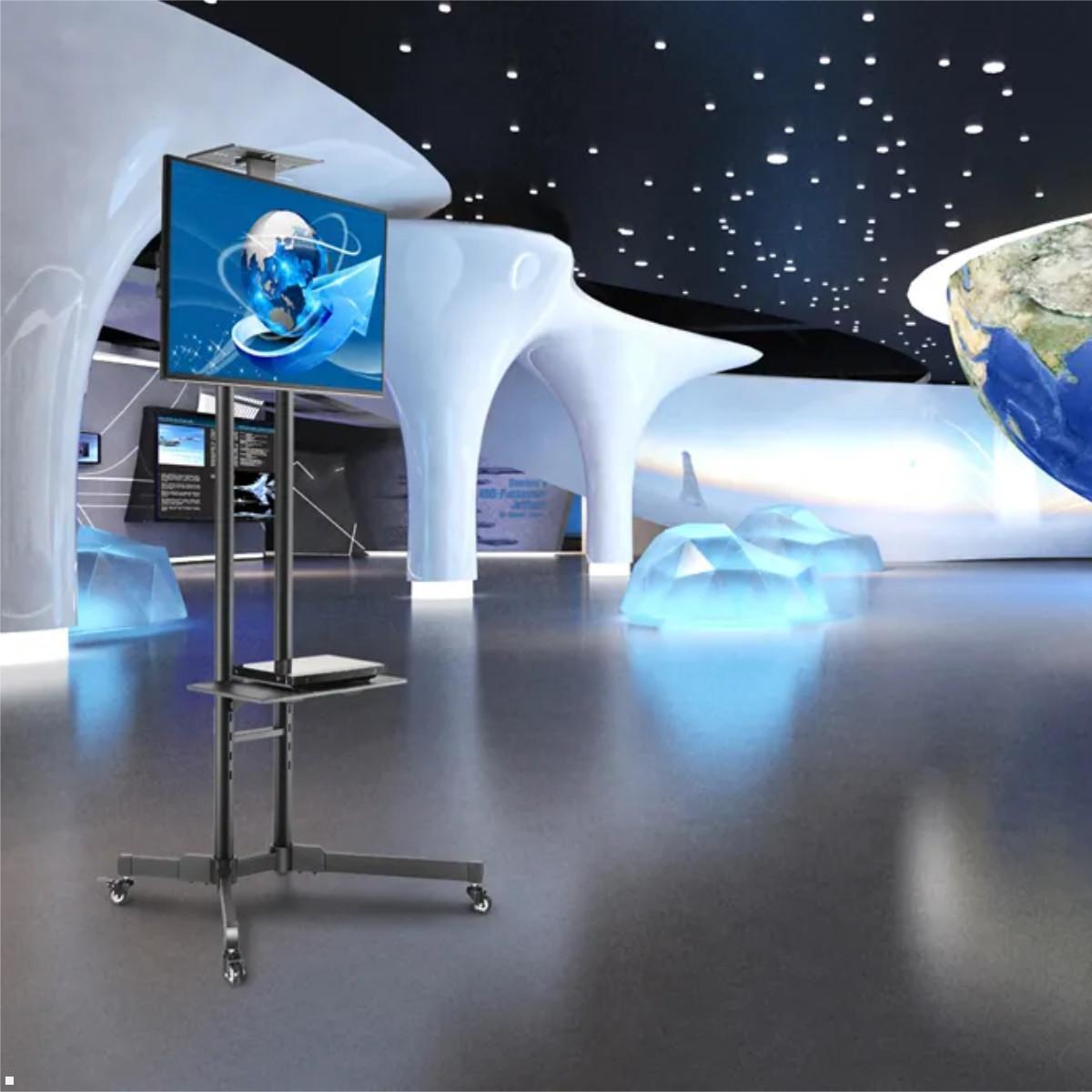 Neomounts PLASMA-M1700E mobiler Monitorständer bis 55 Zoll, Anwendungsbeispiel Neomounts PLASMA-M1700E mobiler Monitorständer bis 55 Zoll, Anwendungsbeispiel