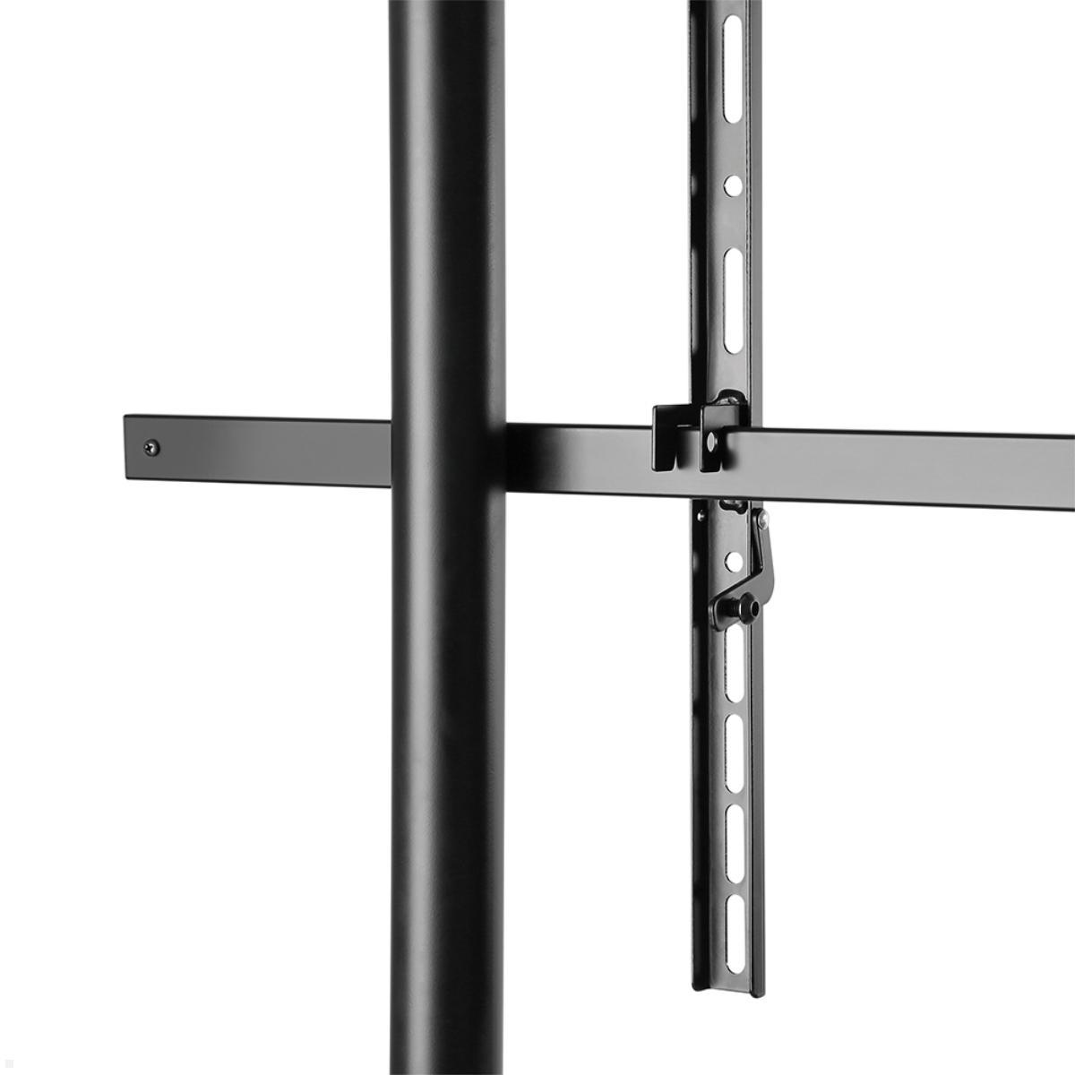 Neomounts NS-M3800BLACK Monitorständer mit Rollen & Ablage bis 100 Zoll