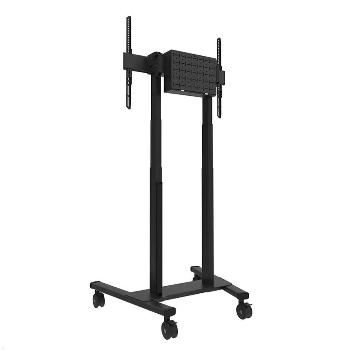 Neomounts FL55-875BL1 mobiler elektrischer Monitorständer 37 bis 100 Zoll, schwarz Rückansicht Neomounts FL55-875BL1 mobiler elektrischer Monitorständer 37 bis 100 Zoll, schwarz Rückansicht