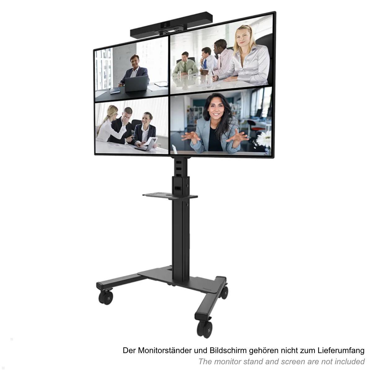 Neomounts Zubehör AV1-825BL Videobar & Multimedia-Kit für FL50S-825BL1, Anwendungsbeispiel Neomounts Zubehör AV1-825BL Videobar & Multimedia-Kit für FL50S-825BL1, Anwendungsbeispiel