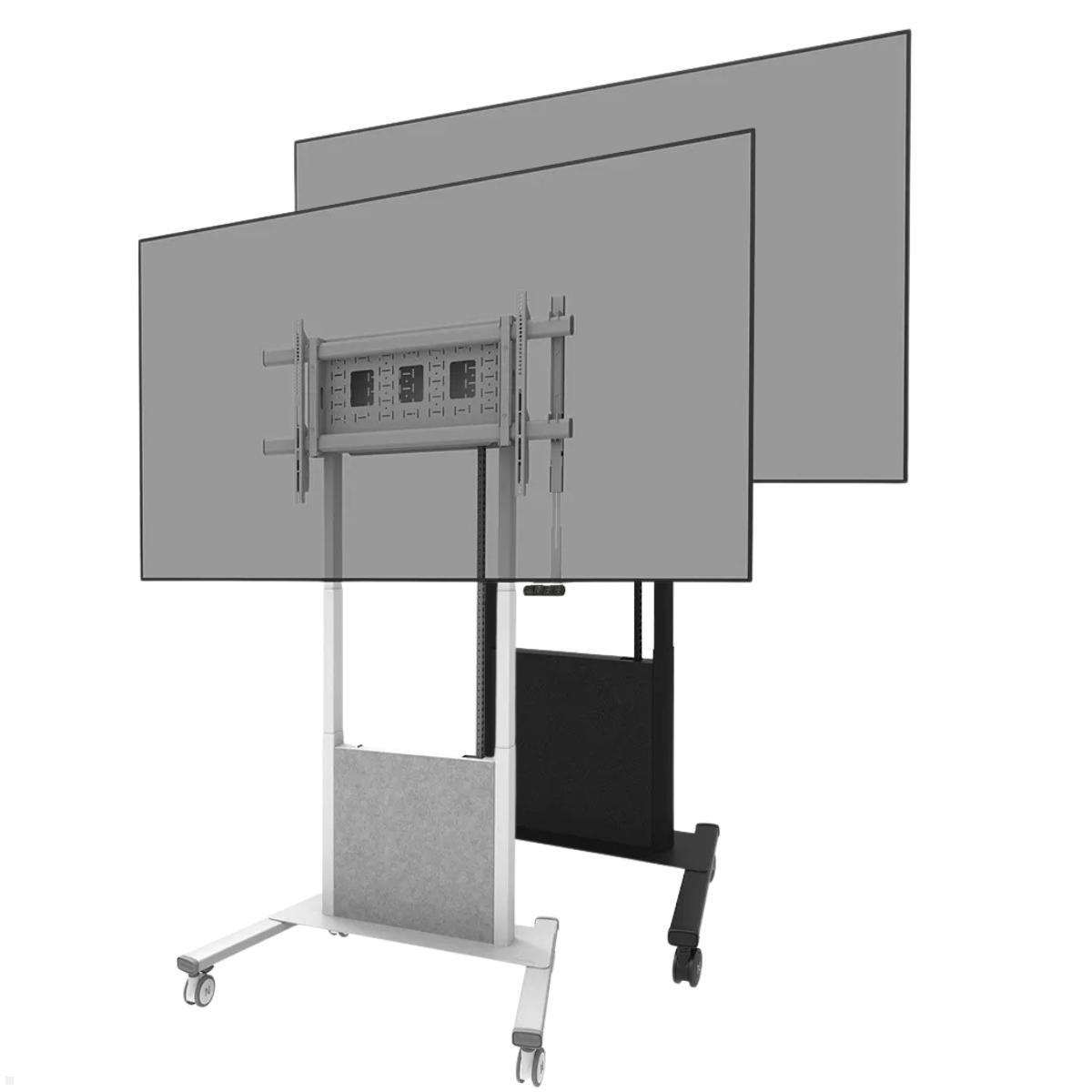 Neomounts MOVE Lift X TV-Trolley motorisiert 65-105 Zoll, mobiler Bodenständer Display