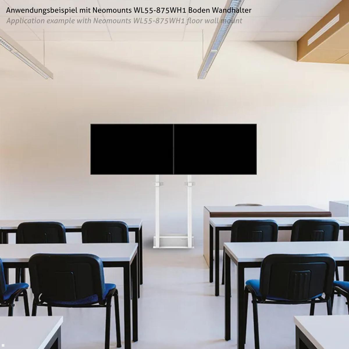 Neomounts ADM-875WH2 Zubehör VESA Adapter für Monitorhalter auf 2 Monitore, weiß Anwendung Universität Neomounts ADM-875WH2 Zubehör VESA Adapter für Monitorhalter auf 2 Monitore, weiß Anwendung Universität