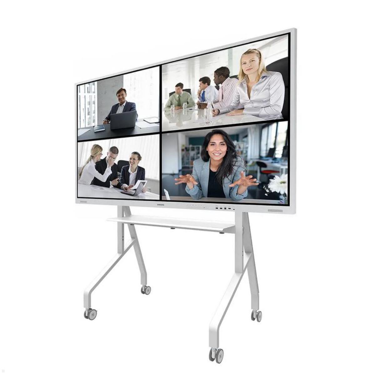 Neomounts FL50-525WH1 mobiler TV Bodenständer von 55 bis 86 Zoll, weiß Anwendung Conferencing Neomounts FL50-525WH1 mobiler TV Bodenständer von 55 bis 86 Zoll, weiß Anwendung Conferencing