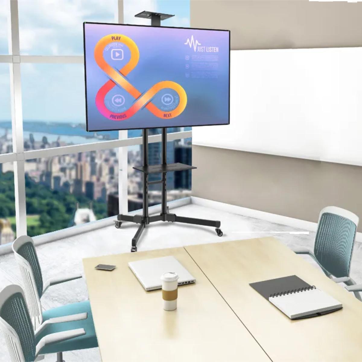Neomounts PLASMA-M1700E mobiler Monitorständer bis 55 Zoll, Anwendung Neomounts PLASMA-M1700E mobiler Monitorständer bis 55 Zoll, Anwendung