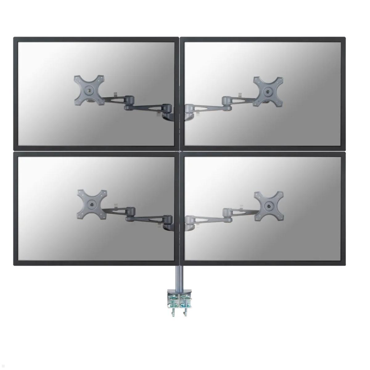 Neomounts FPMA-D935D4 4-fach Tischhalterung mit Klemme, silber Neomounts FPMA-D935D4 4-fach Tischhalterung mit Klemme, silber