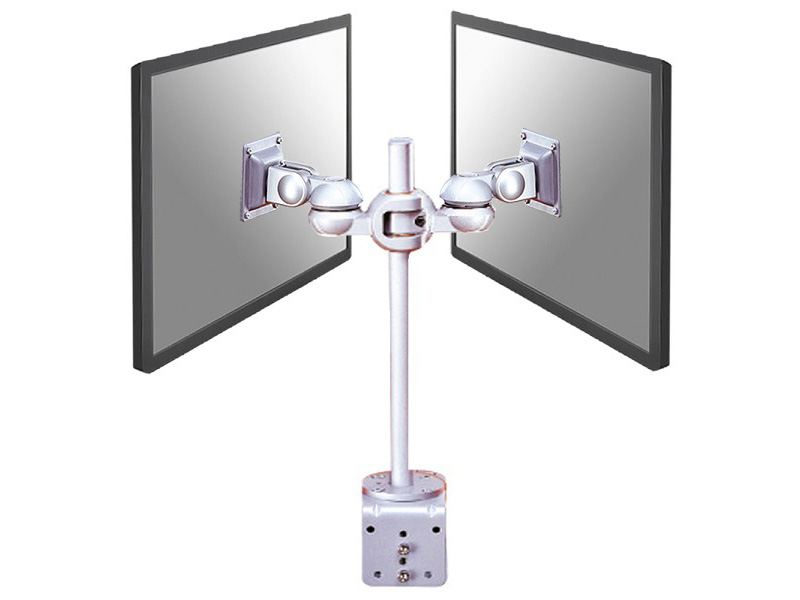 NewStar FPMA-D910D Doppelmonitorhalterung mit Tischklemme, silber NewStar FPMA-D910D Doppelmonitorhalterung mit Tischklemme, silber
