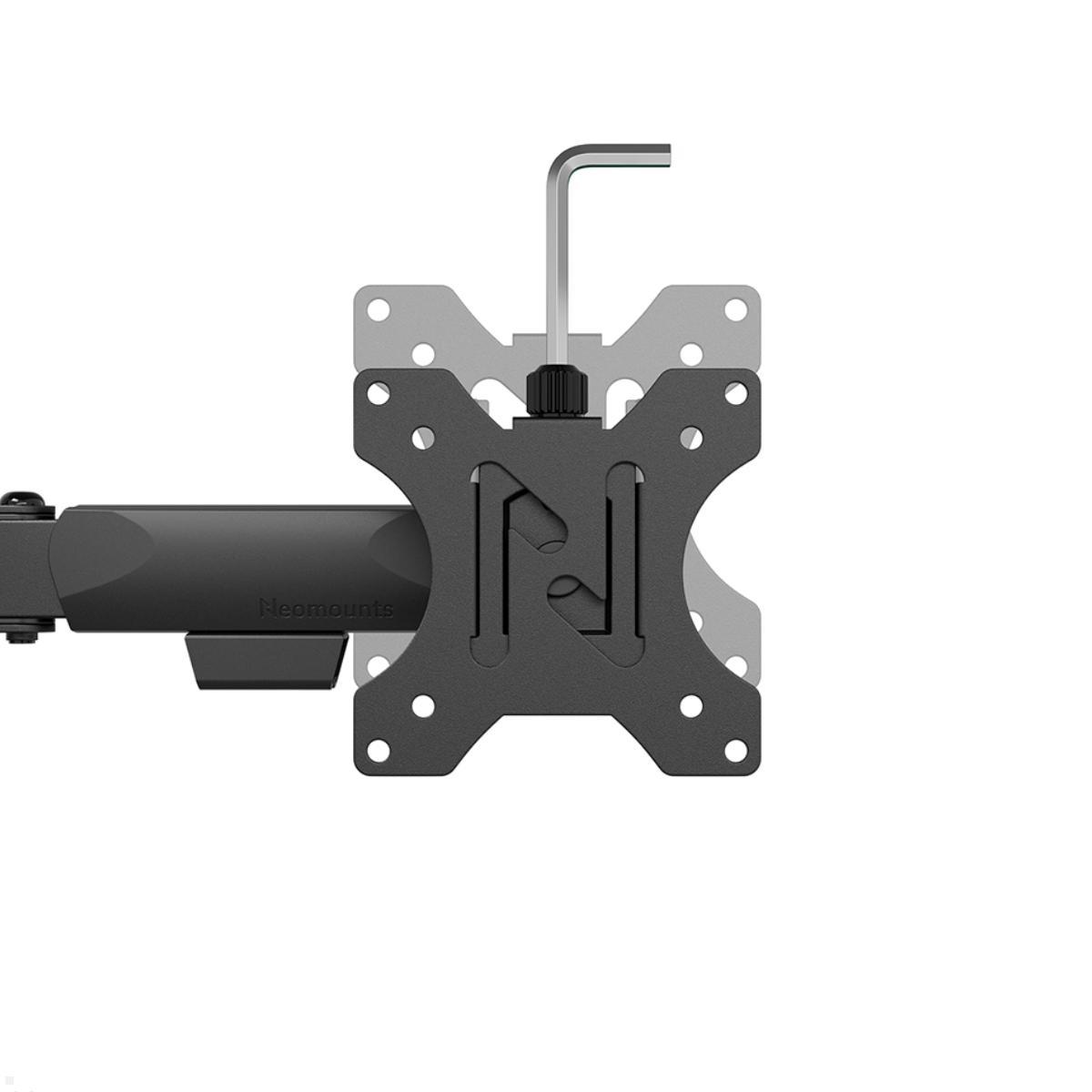 Neomounts NERO DS60-600BL3 3-fach Monitor Tischhalterung, schwarz manuell höhenverstellbar