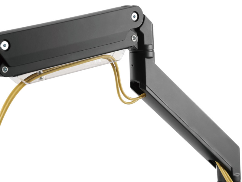 NewStar NM-D775DX3 3-fach Monitor Tischhalterung 17-27 Zoll, schwarz Kabelführung NewStar NM-D775DX3 3-fach Monitor Tischhalterung 17-27 Zoll, schwarz Kabelführung