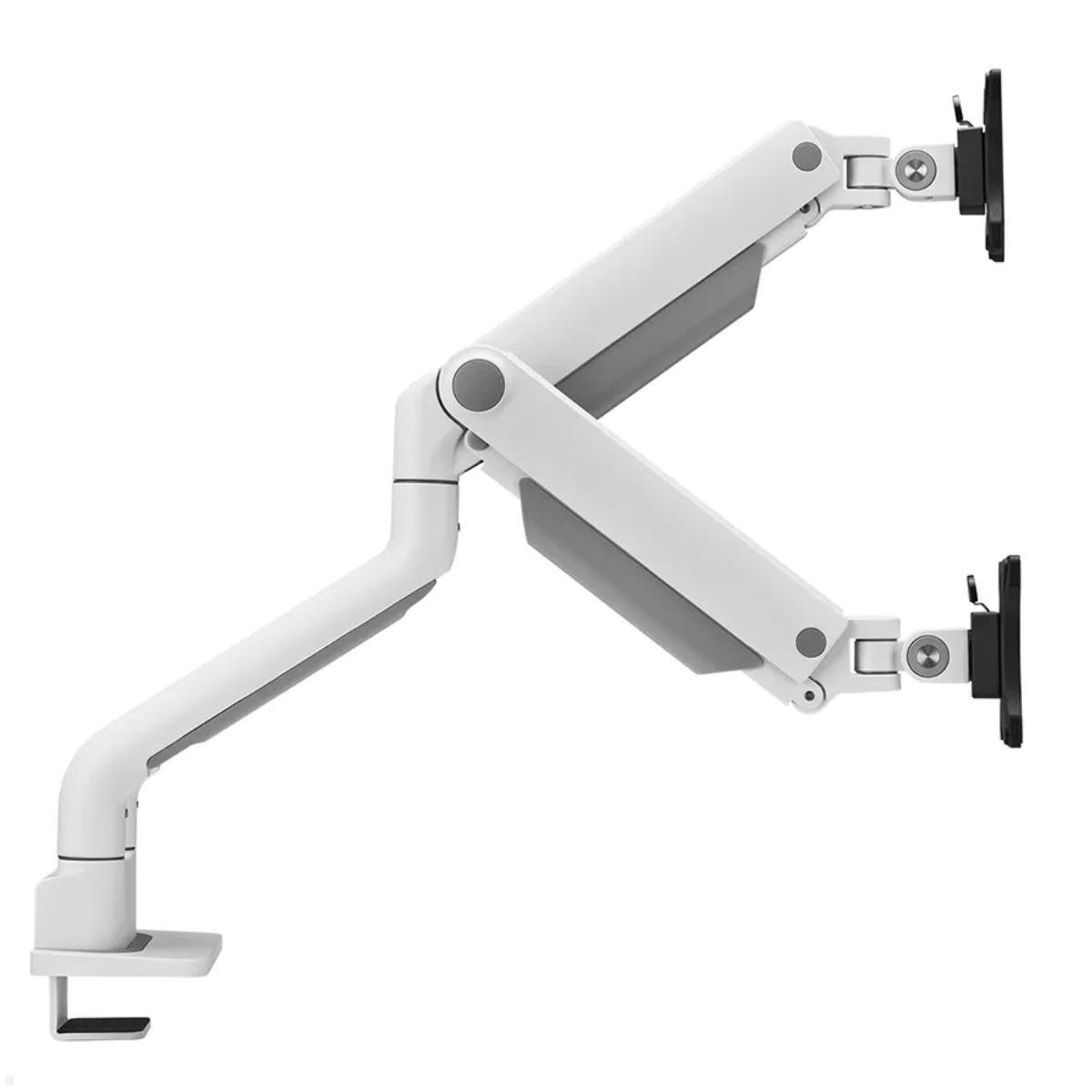 Neomounts DS70S-950WH2 Monitorhalterung für 2 Monitore bis 35 Zoll, weiß, Seitenansicht Neomounts DS70S-950WH2 Monitorhalterung für 2 Monitore bis 35 Zoll, weiß, Seitenansicht