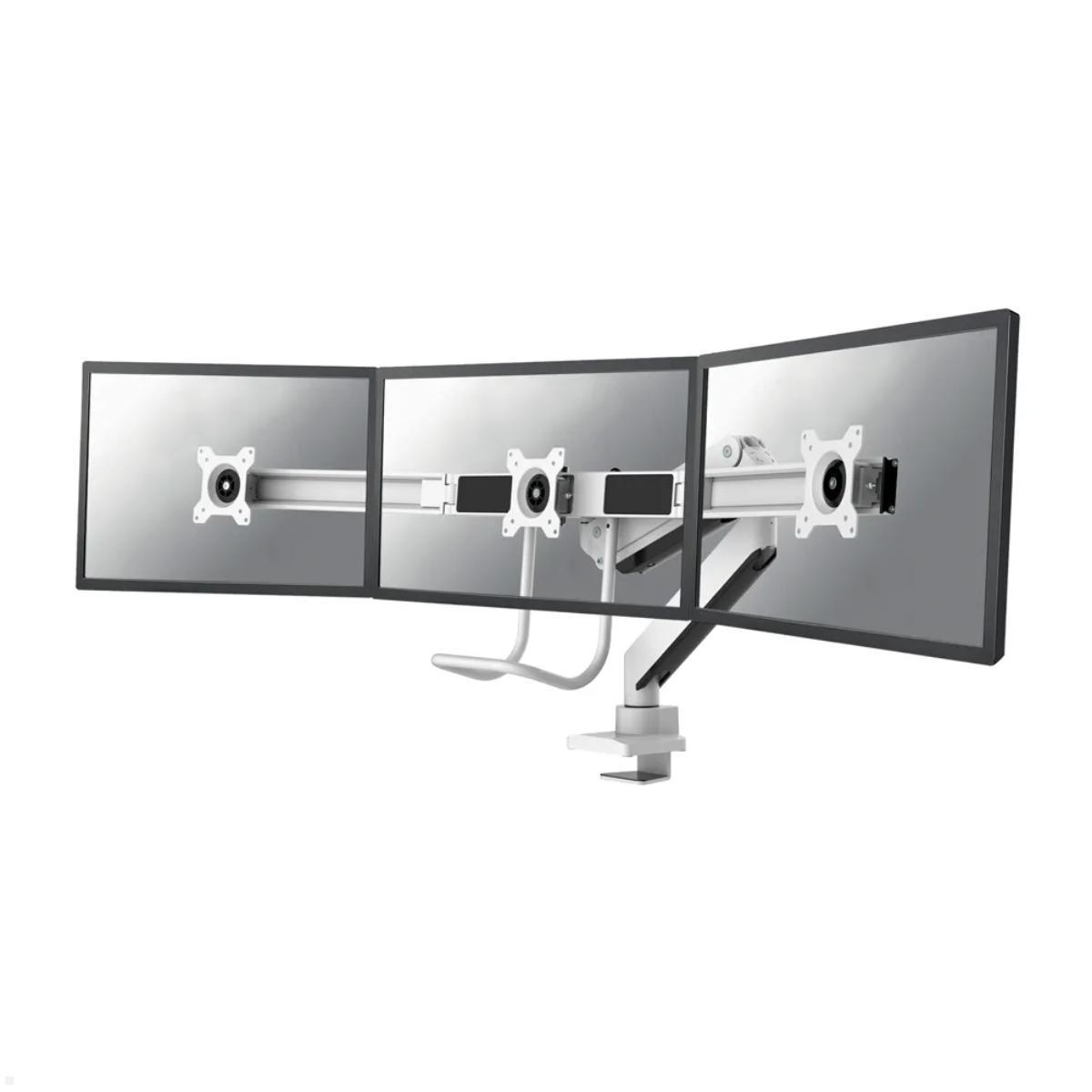 Neomounts NM-D775DX3WHITE Monitorhalterung für 3 Monitore 17-27 Zoll, weiß Neomounts NM-D775DX3WHITE Monitorhalterung für 3 Monitore 17-27 Zoll, weiß