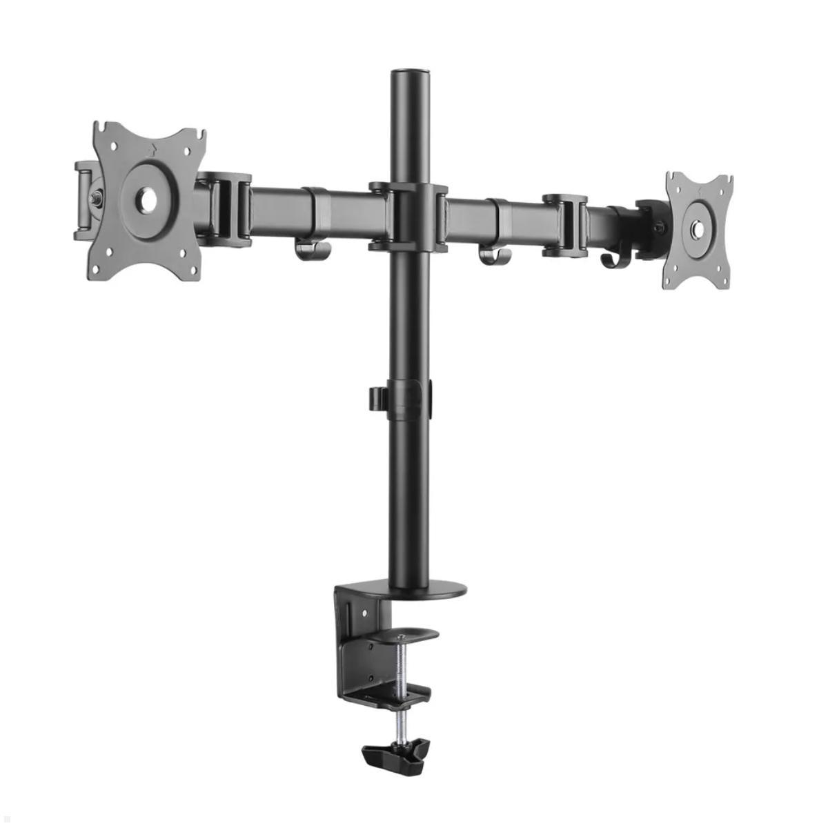 Neomounts Select NM-D135D Dual-Monitor Tischhalter, Seitenansicht Neomounts Select NM-D135D Dual-Monitor Tischhalter, Seitenansicht