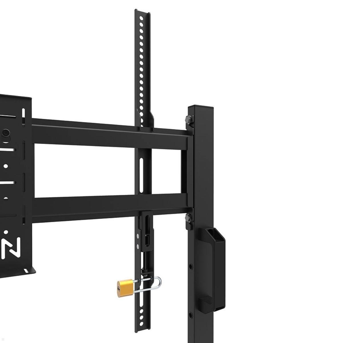 Neomounts FL50-525BL1 mobiler TV Bodenständer von 55 bis 86 Zoll, schwarz optionale Diebstahlsicherung Neomounts FL50-525BL1 mobiler TV Bodenständer von 55 bis 86 Zoll, schwarz optionale Diebstahlsicherung