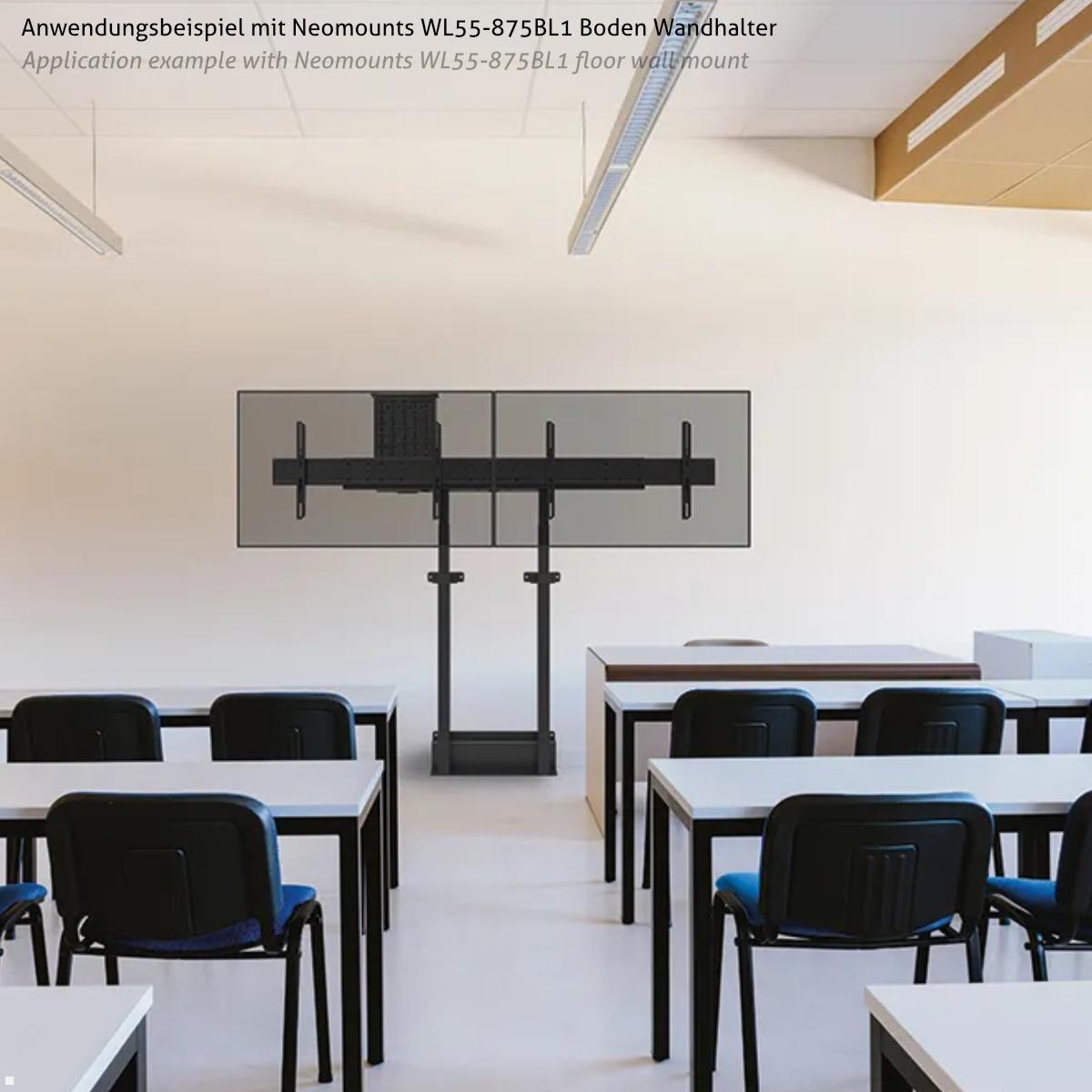 Neomounts ADM-875BL2 Zubehör VESA Adapter für Monitorhalter auf 2 Monitore, schwarz Anwendungsbeispiel Neomounts ADM-875BL2 Zubehör VESA Adapter für Monitorhalter auf 2 Monitore, schwarz Anwendungsbeispiel