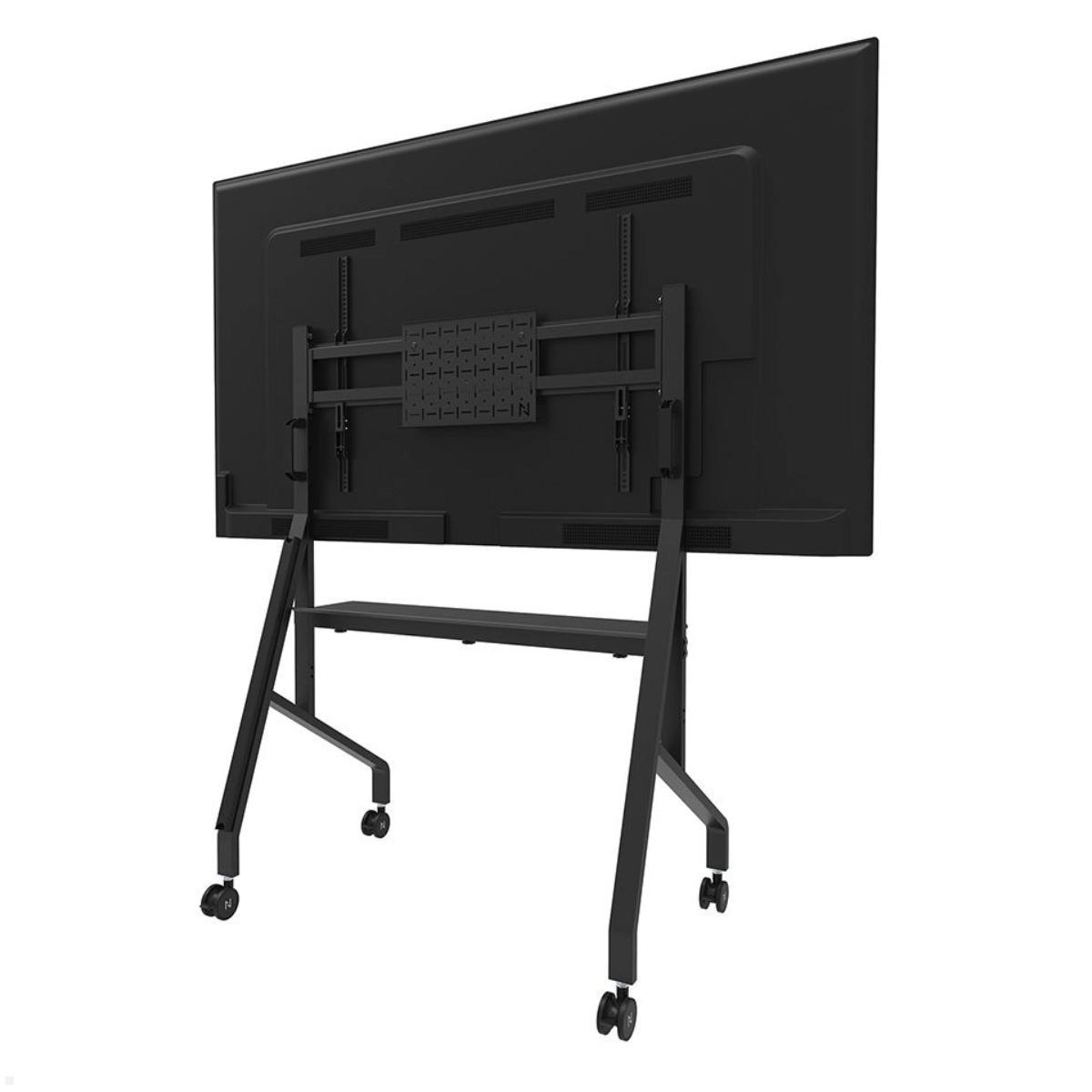 Neomounts FL50-525BL1 mobiler TV Bodenständer von 55 bis 86 Zoll, schwarz Rückansicht Neomounts FL50-525BL1 mobiler TV Bodenständer von 55 bis 86 Zoll, schwarz Rückansicht