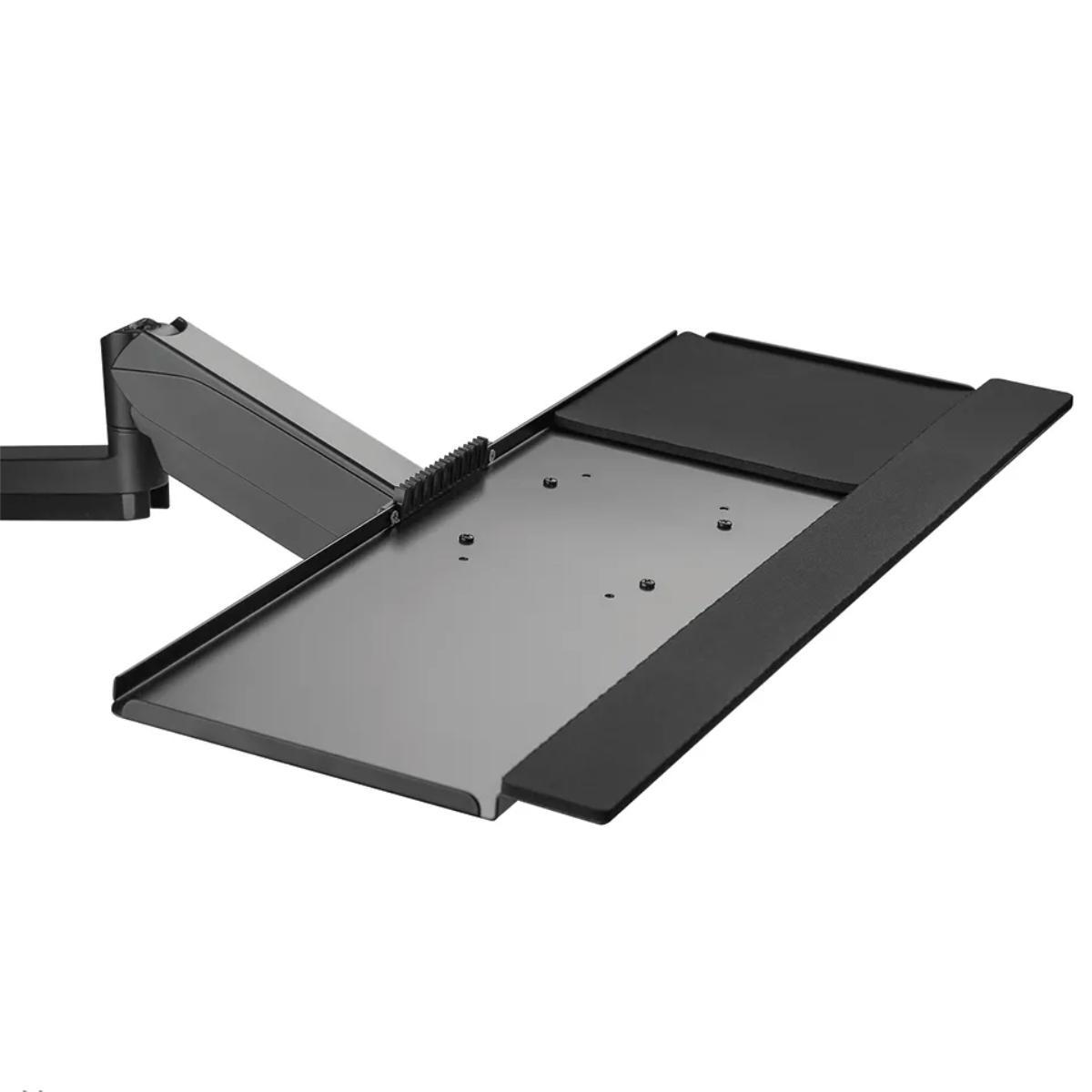 Neomounts WL90-325BL1 wandmontierter Arbeitsplatz für Bildschirme bis 32 Zoll, Ansicht Tastaturablage Neomounts WL90-325BL1 wandmontierter Arbeitsplatz für Bildschirme bis 32 Zoll, Ansicht Tastaturablage