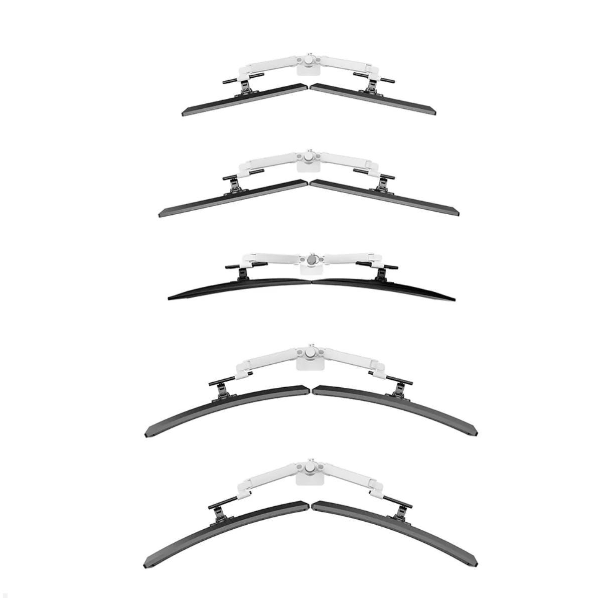 Neomounts NEXT One SL DS65S-950WH2 Tischhalterung 2 Monitore 24-34 Zoll, weiß für Curved geeignet Neomounts NEXT One SL DS65S-950WH2 Tischhalterung 2 Monitore 24-34 Zoll, weiß für Curved geeignet