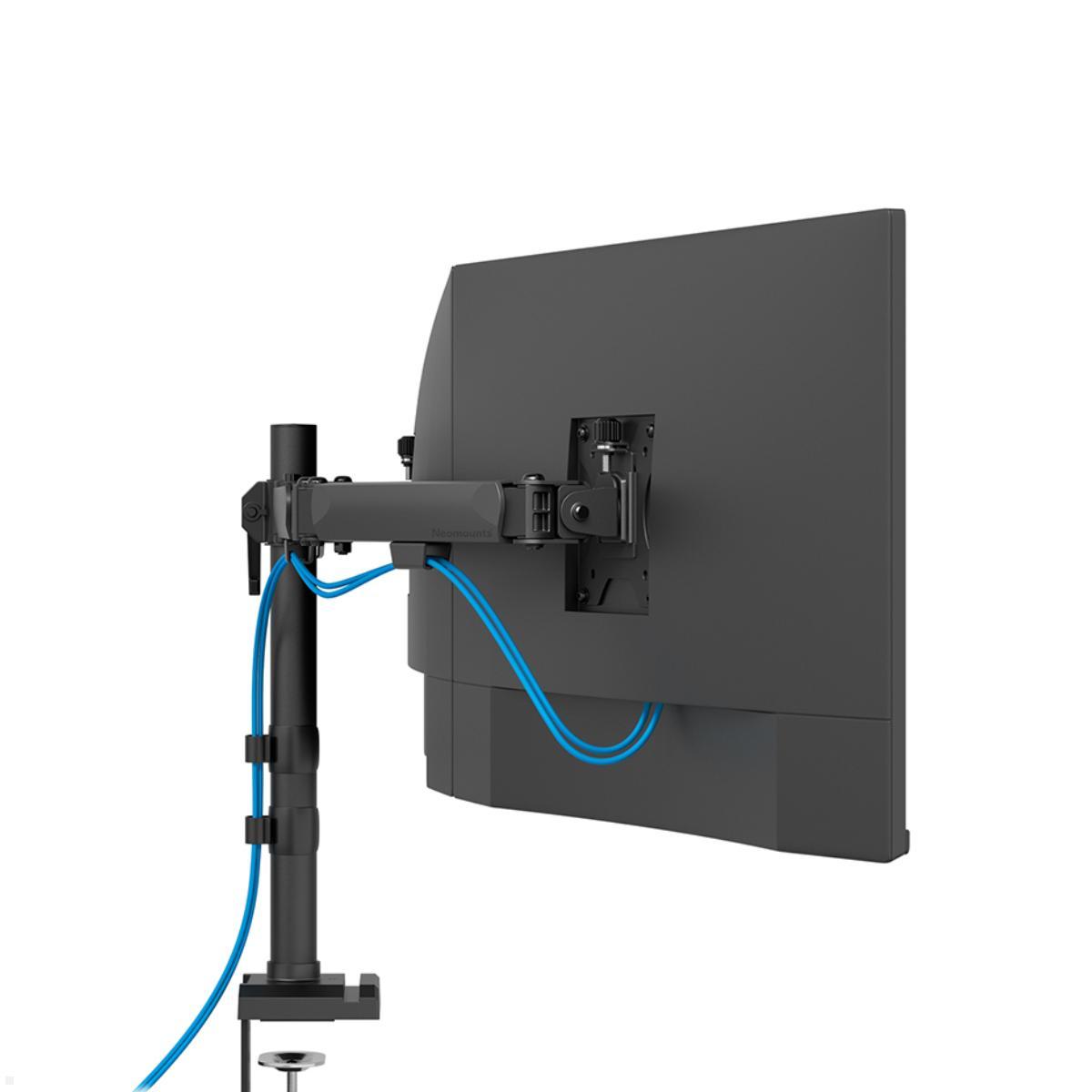 Neomounts NERO DS60-600BL3 3-fach Monitor Tischhalterung, schwarz inkl. Kabelführung