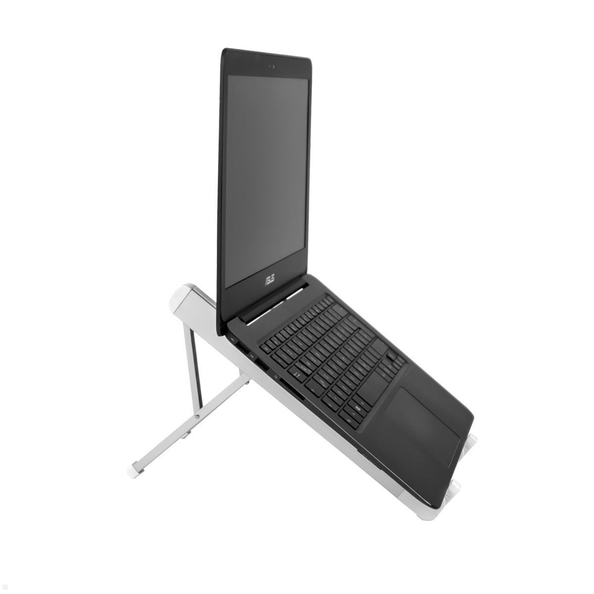 Neomounts NSLS010 Tablet / Laptop Ständer klappbar, silber Seitenansicht Neomounts NSLS010 Tablet / Laptop Ständer klappbar, silber Seitenansicht
