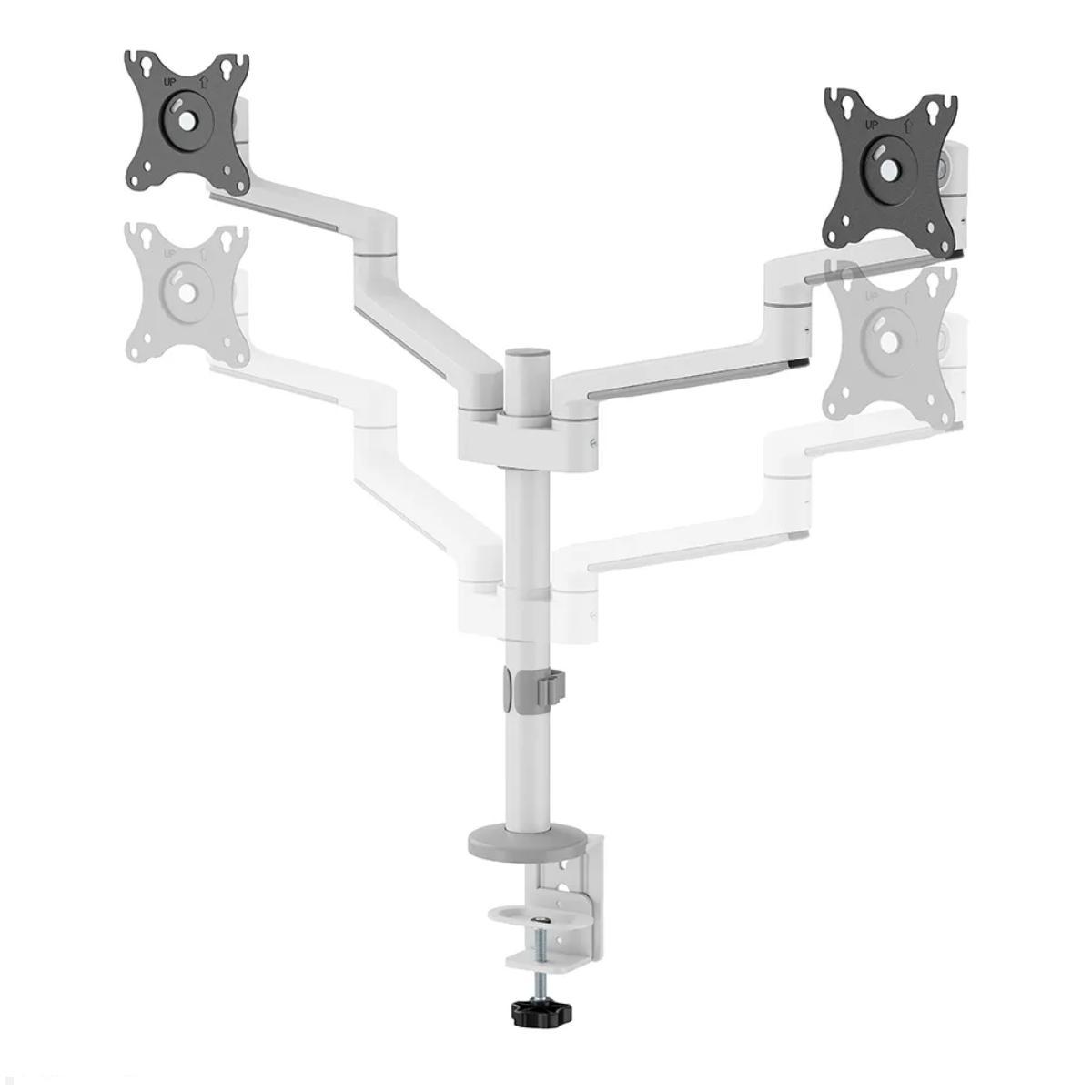 Neomounts DS60-425WH2 Monitorhalter für 2 Monitore nebeneinander bis 27 Zoll, höhenverstellbar Neomounts DS60-425WH2 Monitorhalter für 2 Monitore nebeneinander bis 27 Zoll, höhenverstellbar