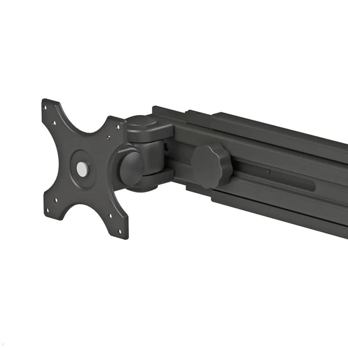 Neomounts FPMA-D700DD Tisch Standfuß für 2 Monitore bis 30Zoll Detail Vorderansicht VESA Aufnahme Neomounts FPMA-D700DD Tisch Standfuß für 2 Monitore bis 30Zoll Detail Vorderansicht VESA Aufnahme