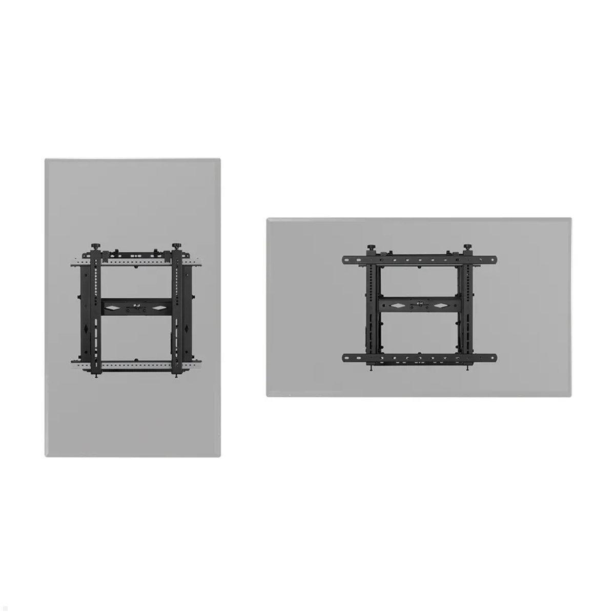 Videowall TV Wandhalterung, Neomounts WL95-900BL16, Hoch und Querformat
