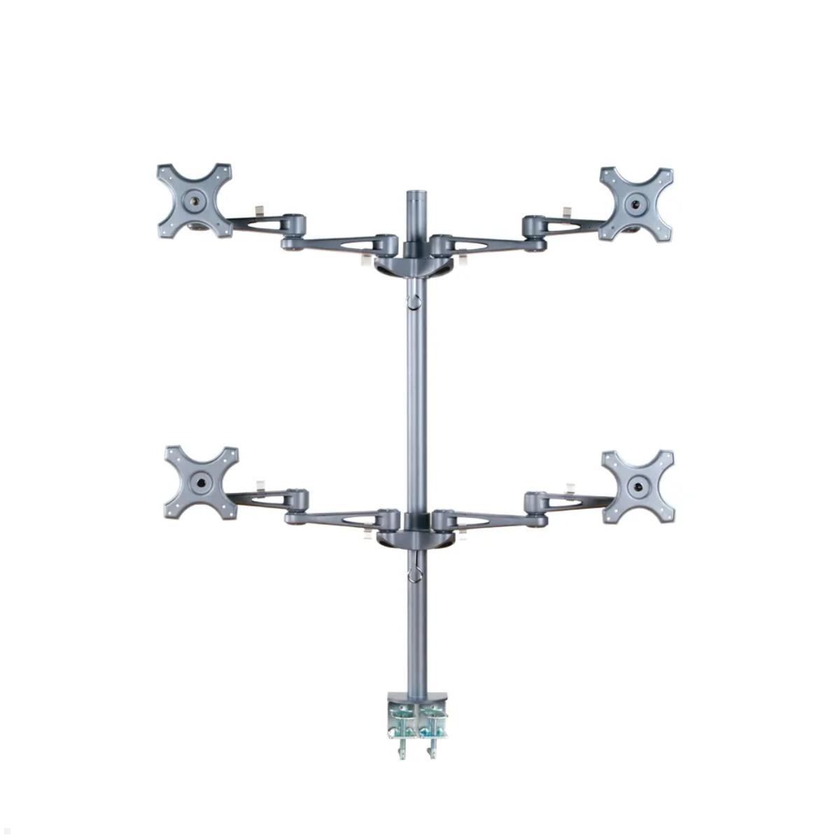 Neomounts FPMA-D935D4 4-fach Tischhalterung mit Klemme, silber, Detail Neomounts FPMA-D935D4 4-fach Tischhalterung mit Klemme, silber, Detail