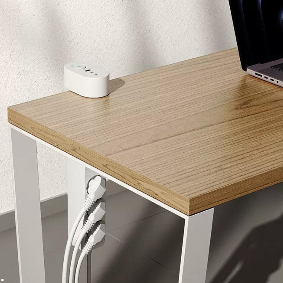 Neomounts DS22-840WH6 Tischsteckdose mit Klemme und USB A/ C, Anwendungsbeispiel Neomounts DS22-840WH6 Tischsteckdose mit Klemme und USB A/ C, Anwendungsbeispiel