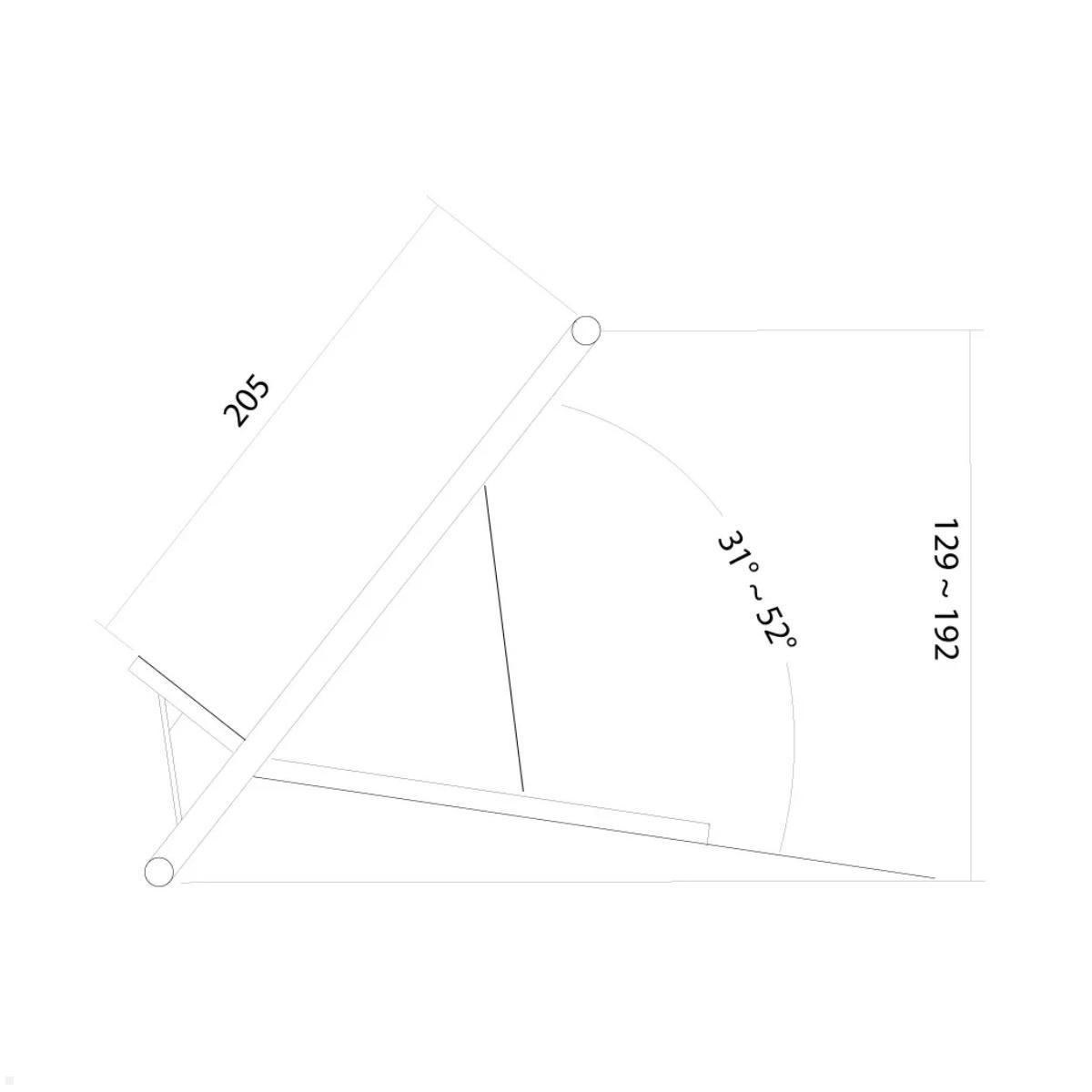 Neomounts NSLS100 iPad/Notebook Ständer Tablethalter, Technische Zeichnung Neomounts NSLS100 iPad/Notebook Ständer Tablethalter, Technische Zeichnung