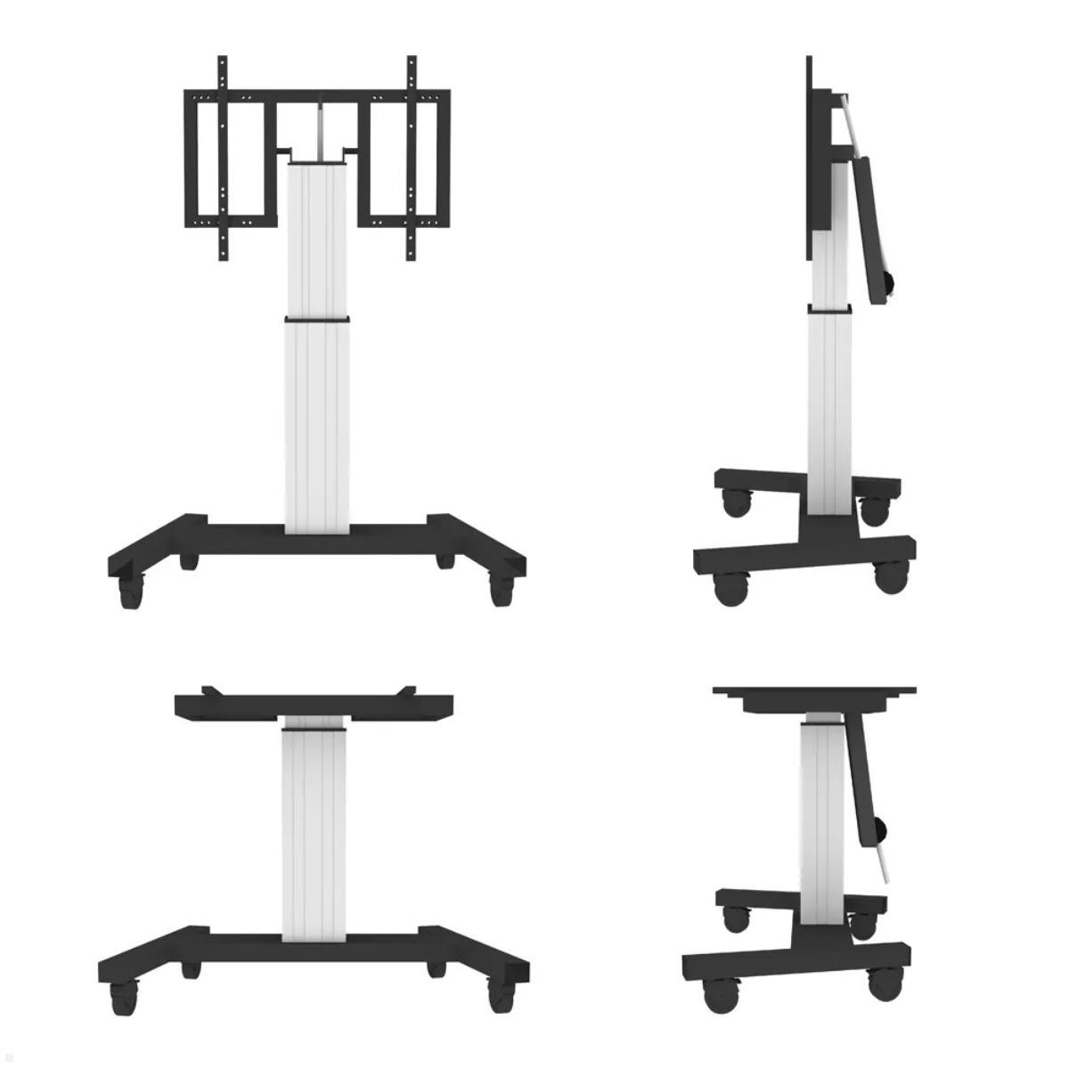 Neomounts PLASMA-M2500TSILVER Touch-Tisch/Ständer bis 100 Zoll, elektrisch, Ansichten Neomounts PLASMA-M2500TSILVER Touch-Tisch/Ständer bis 100 Zoll, elektrisch, Ansichten
