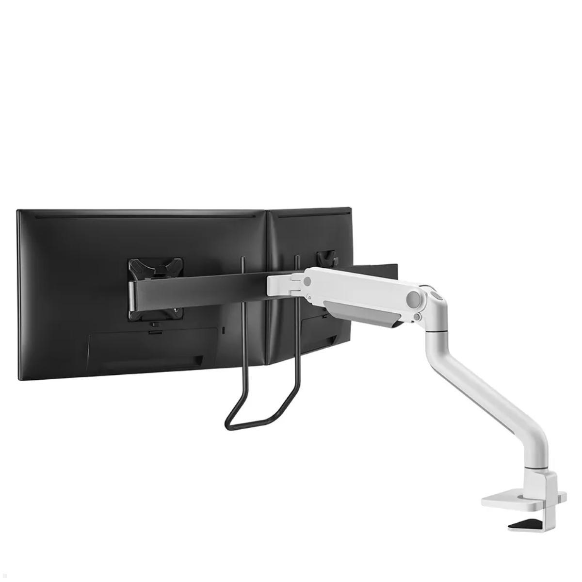 Neomounts DS75S-950WH2 Monitorhalterung für 2 Monitore bis 27 Zoll, weiß, Rückseite Neomounts DS75S-950WH2 Monitorhalterung für 2 Monitore bis 27 Zoll, weiß, Rückseite